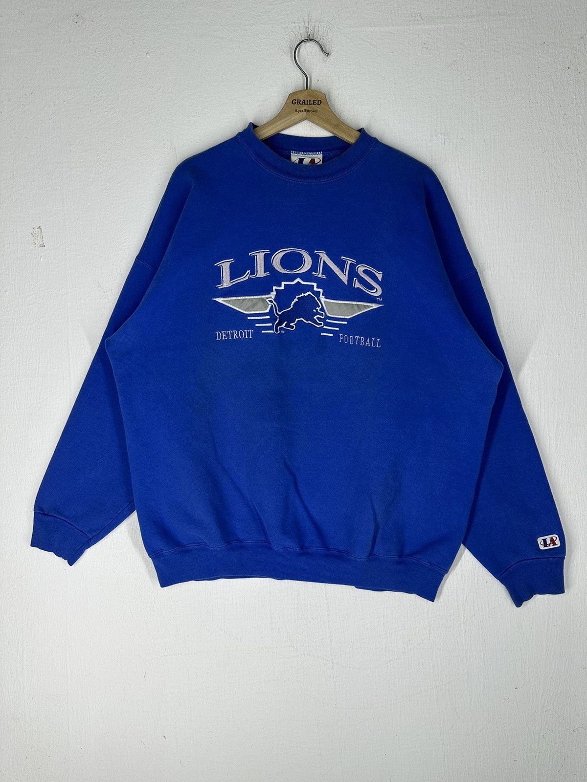 Logo Athletic × Vintage Vintage Lions Detroit Football LA Logo Athletic Sweatshirt Size US XL / EU 56 / 4 - 2 Thumbnail