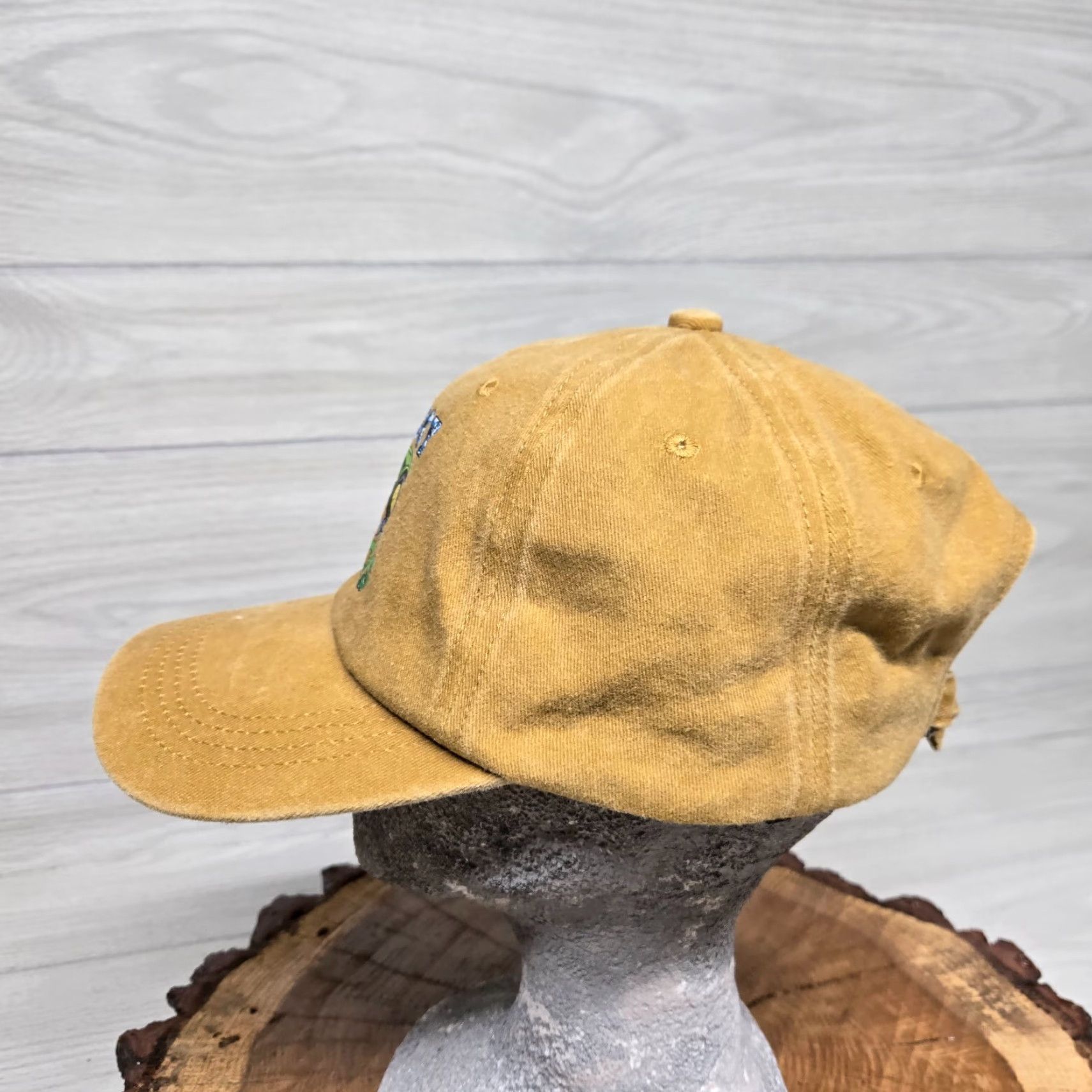 Vintage VINTAGE Trucker Hat Brown Adjustable Strapback Teen Boys 90s Style Size ONE SIZE - 4 Thumbnail