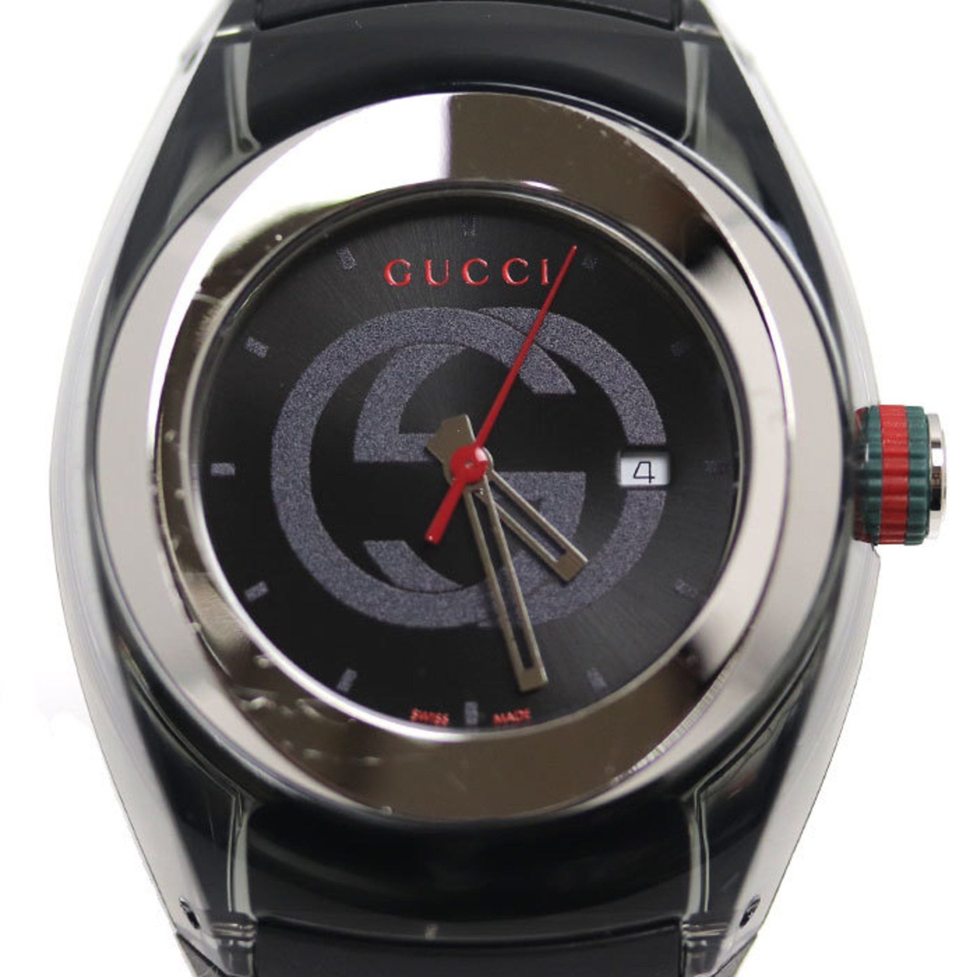 image of Gucci Sink Watch Battery Operated Ya137301 137.3 Ladies in Black, Women's