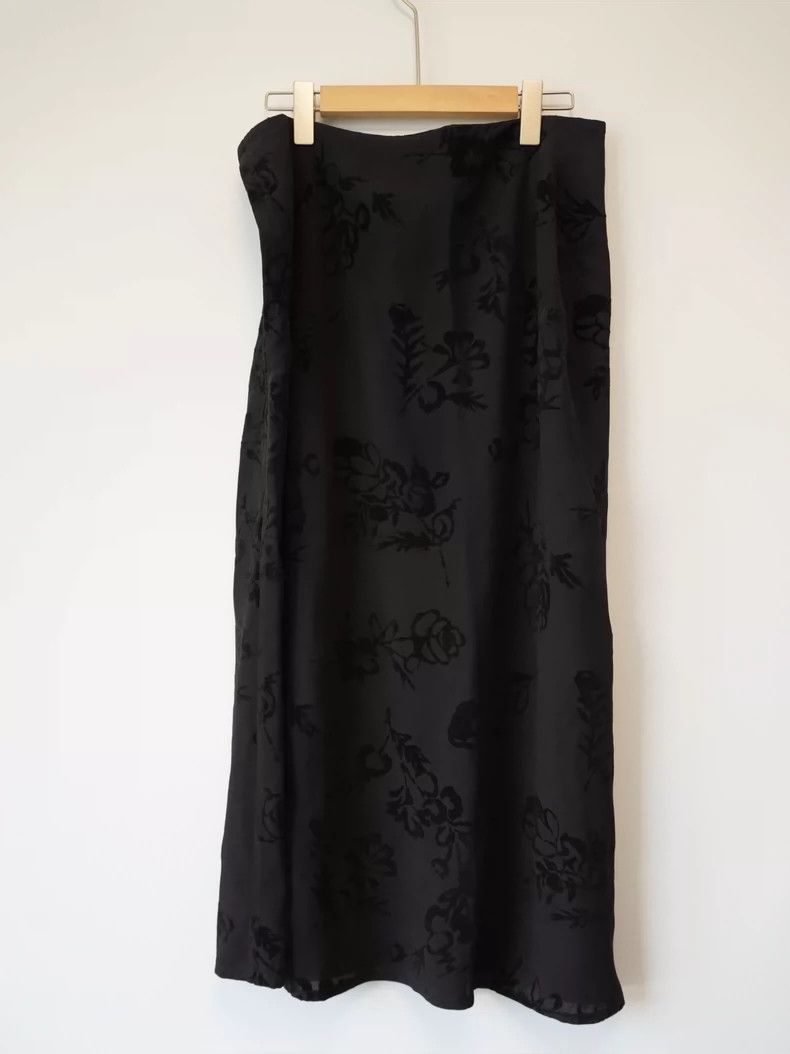 Yohji Yamamoto Yohji Yamamoto size s 1997SS Velvet Floral Skirt 2503-Nexta Size 25" / US 0 / IT 36 - 3 Thumbnail