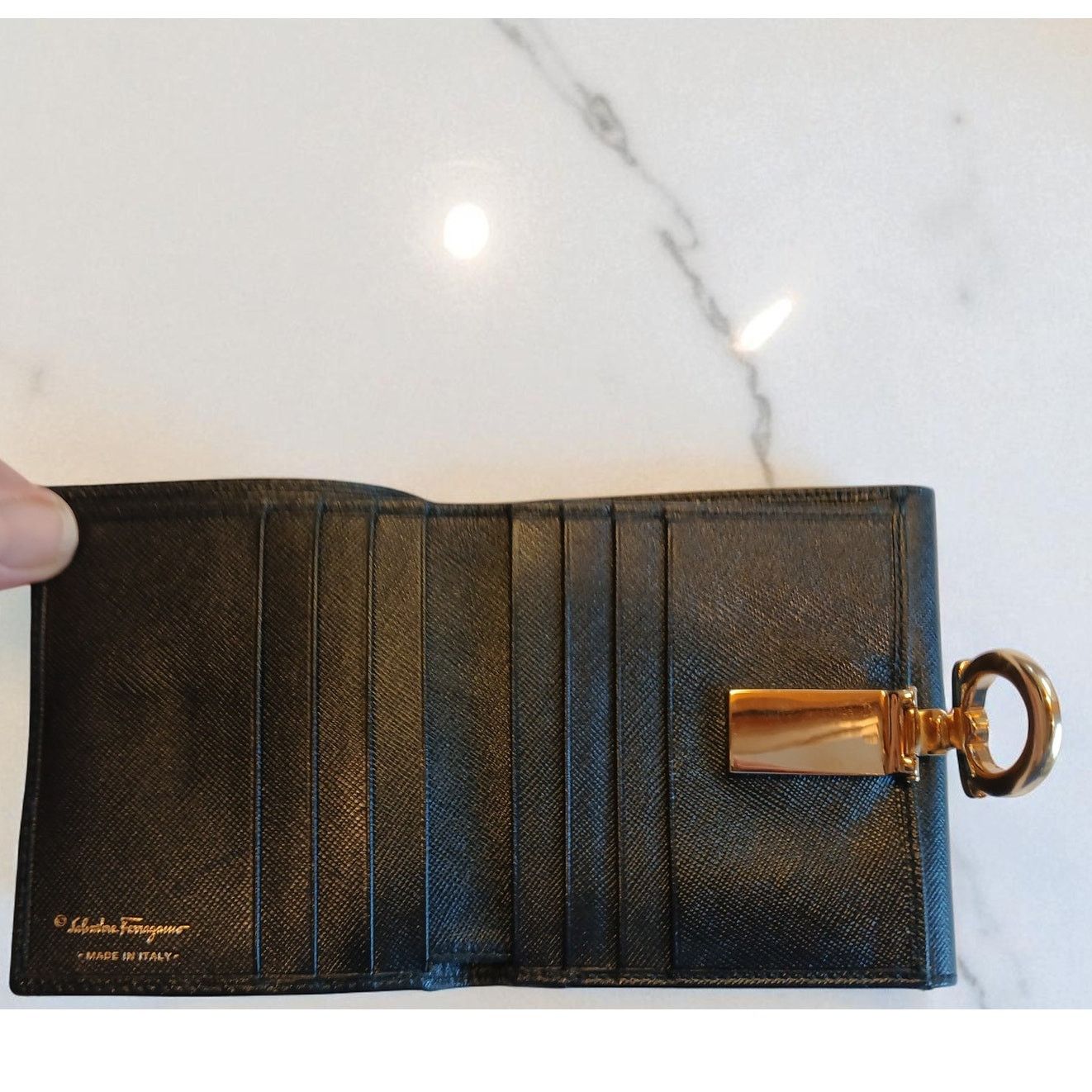 Salvatore Ferragamo Salvatore Ferragamo Black Leather Bifold Wallet Size ONE SIZE - 3 Thumbnail