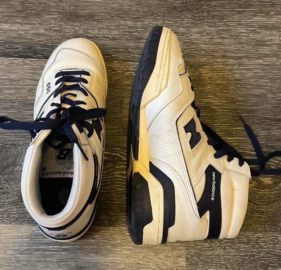 Aime Leon Dore × New Balance Navy and White New balance 650 Aim Leon Dore Size US 9 / EU 42 - 2 Thumbnail