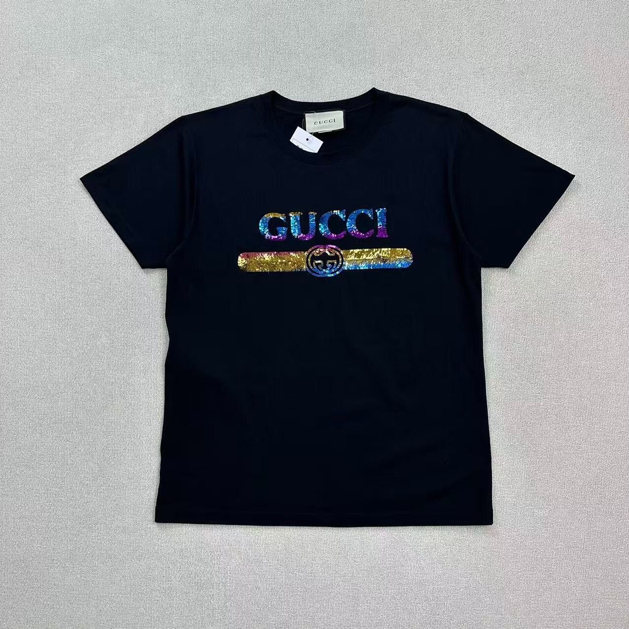 Gucci gucci sequin logo short sleeve t-shirt Size US M / EU 48-50 / 2 - 1 Thumbnail