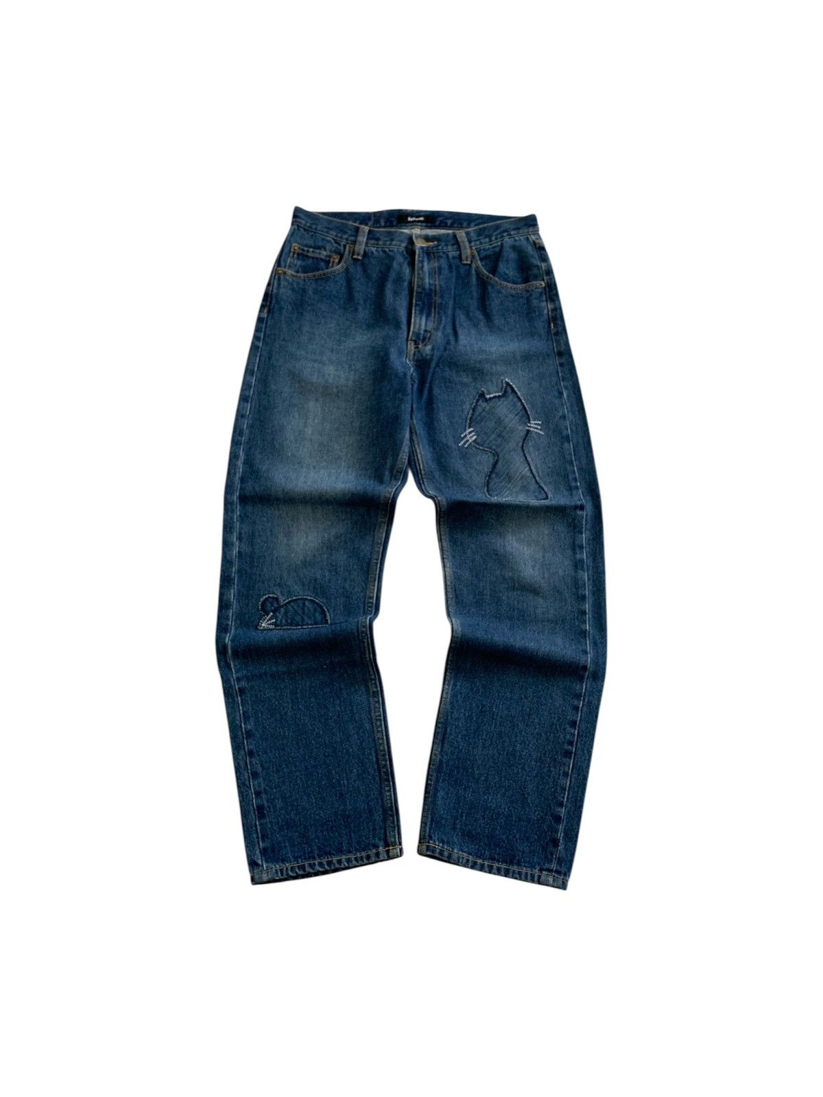Issey Miyake Ne-Net Issey Miyake Embroidery Jeans Size US 30 / EU 46 - 1 Thumbnail