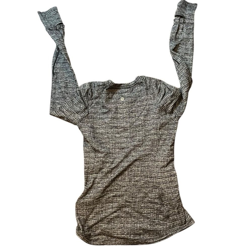 Lululemon Lululemon Extra Mile LS Running Luon Ring spun Black size 4 Size S / US 4 / IT 40 - 3 Thumbnail
