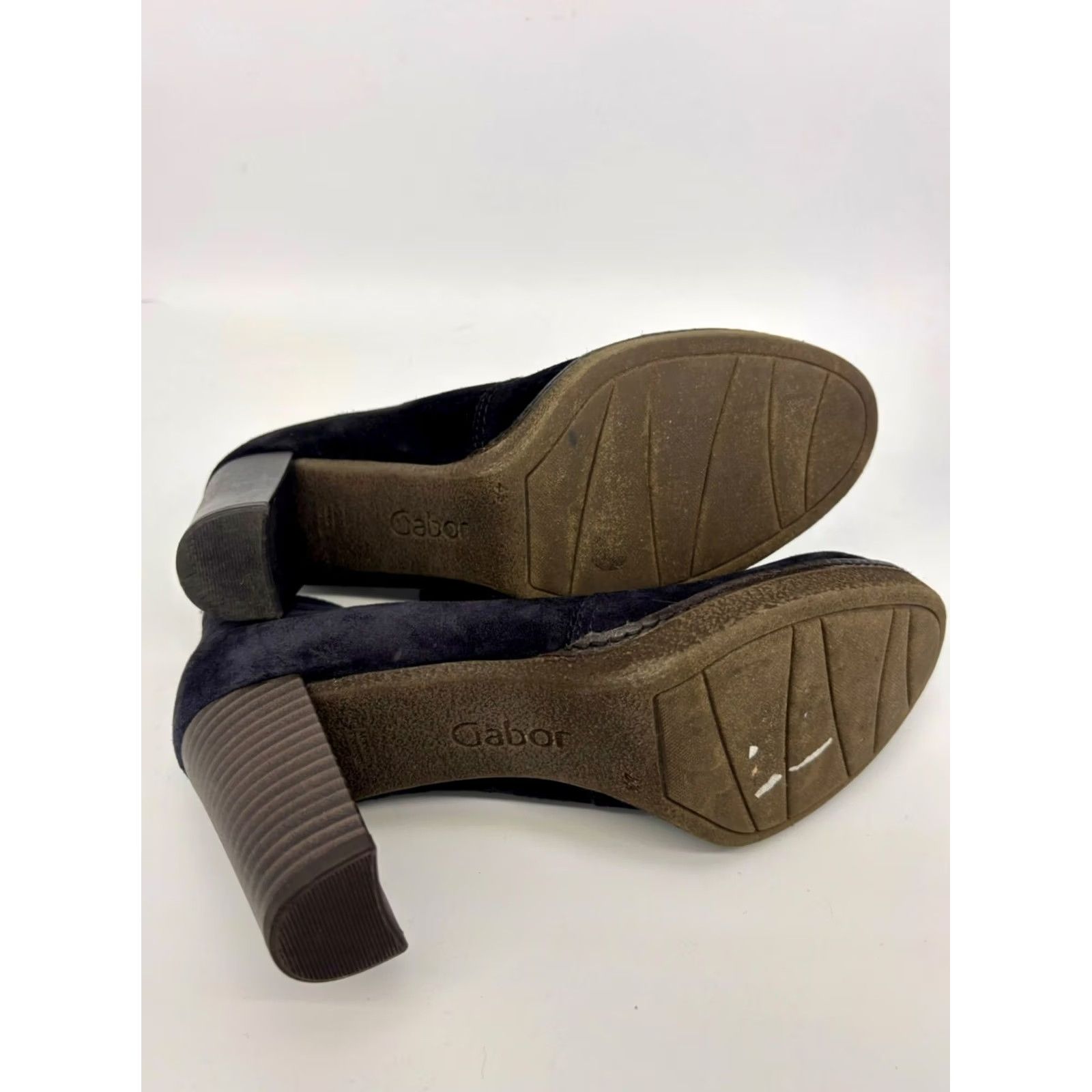 Vintage Gabor Velvet Heels #2416 D'Orsay Black Womens Size 4.5 Velvet/Elastane Woo Shoes Footwear Size US 5 / IT 35 - 6 Thumbnail