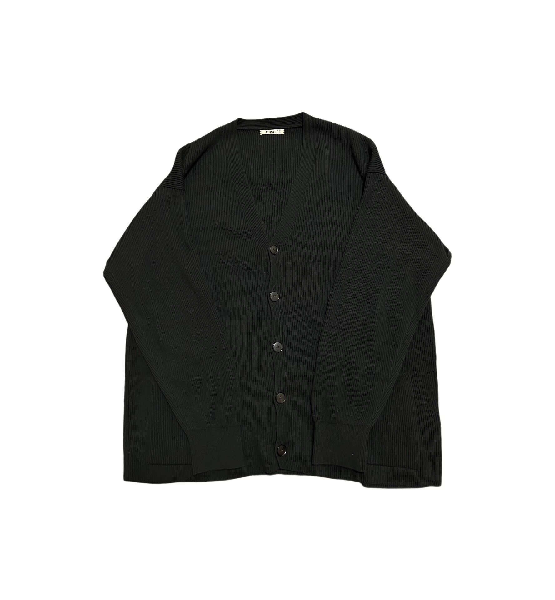 オーラリー SUPER HARD TWIST RIB KNIT CARDIGAN AURALEE Super Hard Twist Rib Knit Cardigan
