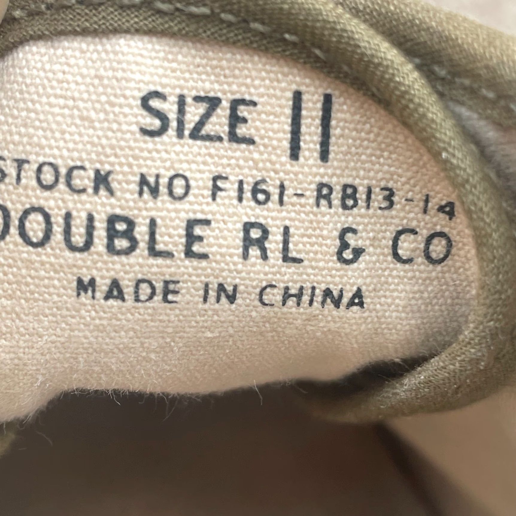 Ralph Lauren Ralph Lauren RRL Double RL Mayport Canvas Sneakers Men 11 Olive Drab Designer Shoes High Top Casual Rubber Lining Canvas Size US 11 / EU 44 - 2 Thumbnail