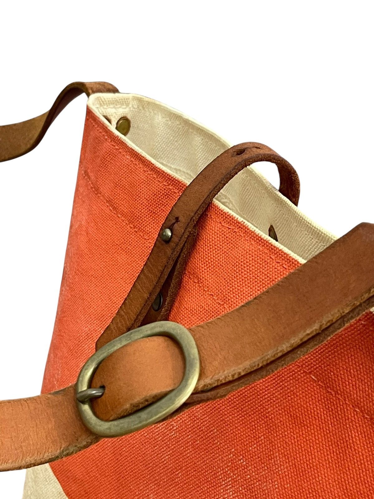 Comme des Garcons × Stussy Leather Cotton Coated Sunset Craftman Cross Body Bag 7🟩 Size ONE SIZE - 17 Thumbnail