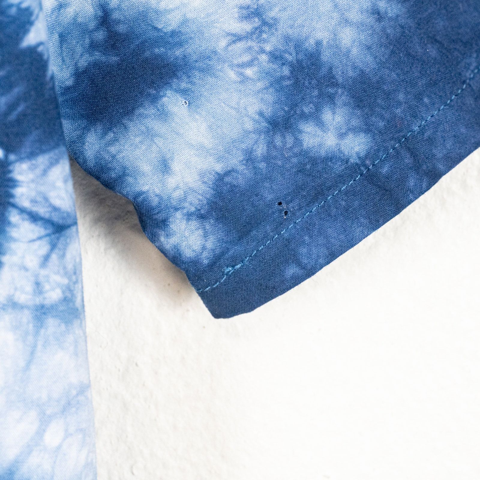Outerknown Outerknown BBQ Camp Collar Tie Dyed Cotton Shirt Blue M Size US M / EU 48-50 / 2 - 6 Thumbnail