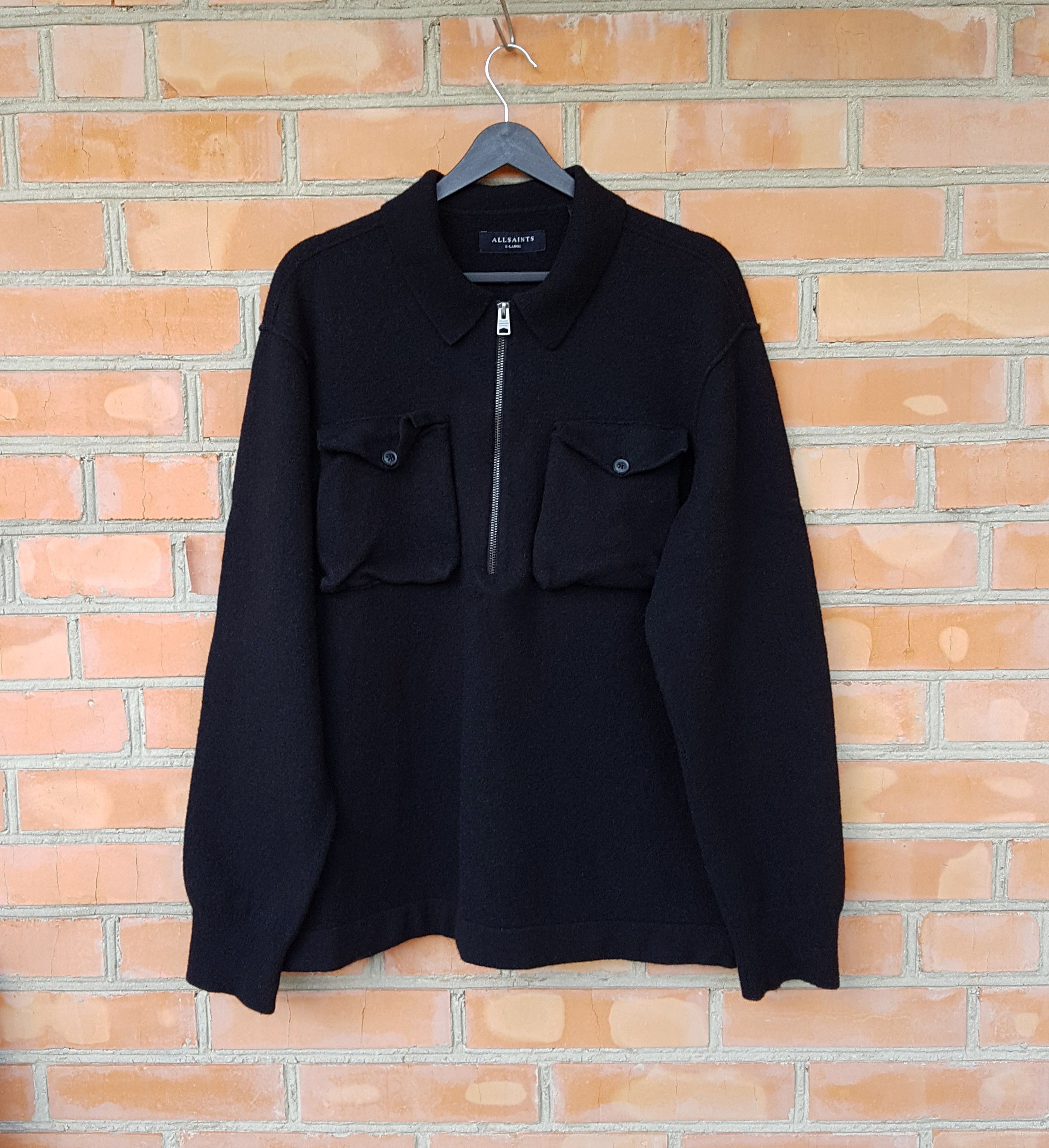 Allsaints AllSaints Tomas Wool Half Zip Sweater Jumper sz XL Size US L / EU 52-54 / 3 - 1 Thumbnail