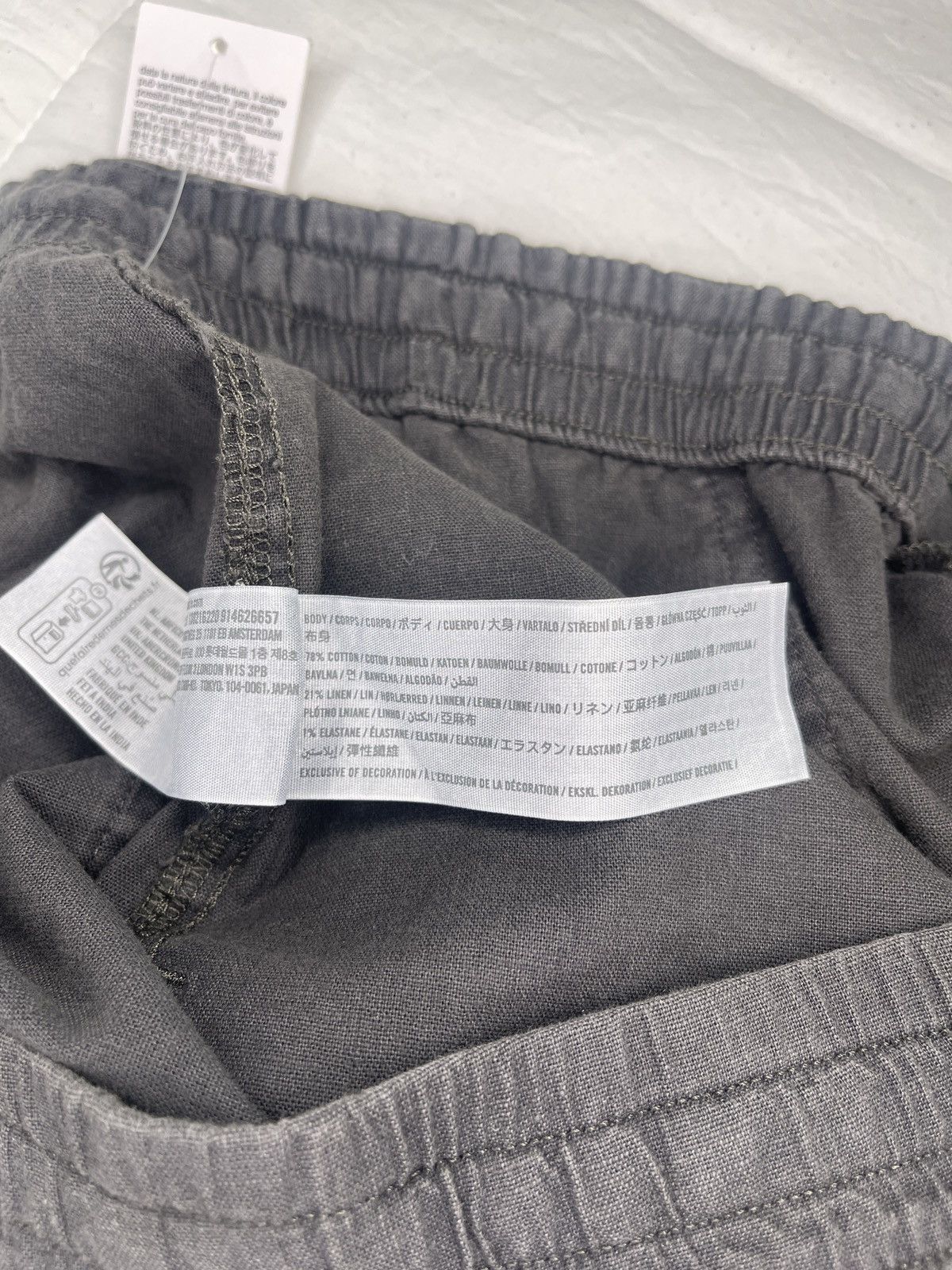 Abercrombie & Fitch Abercrombie & Fitch Charcoal Linen Blend Joggers NEW w/ TAGS Size US 36 / EU 52 - 6 Thumbnail