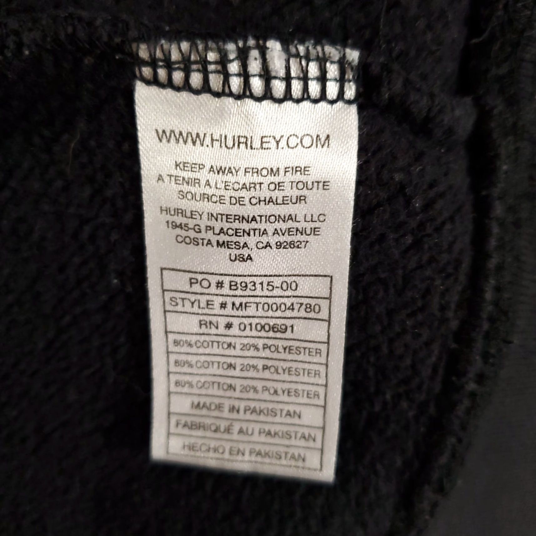 Hurley VINTAGE Hurley Sweatshirt Mens M Offside 99 Black Fleece Crew Neck Graphic Print 90s Outdoor Mens Size US M / EU 48-50 / 2 - 7 Thumbnail