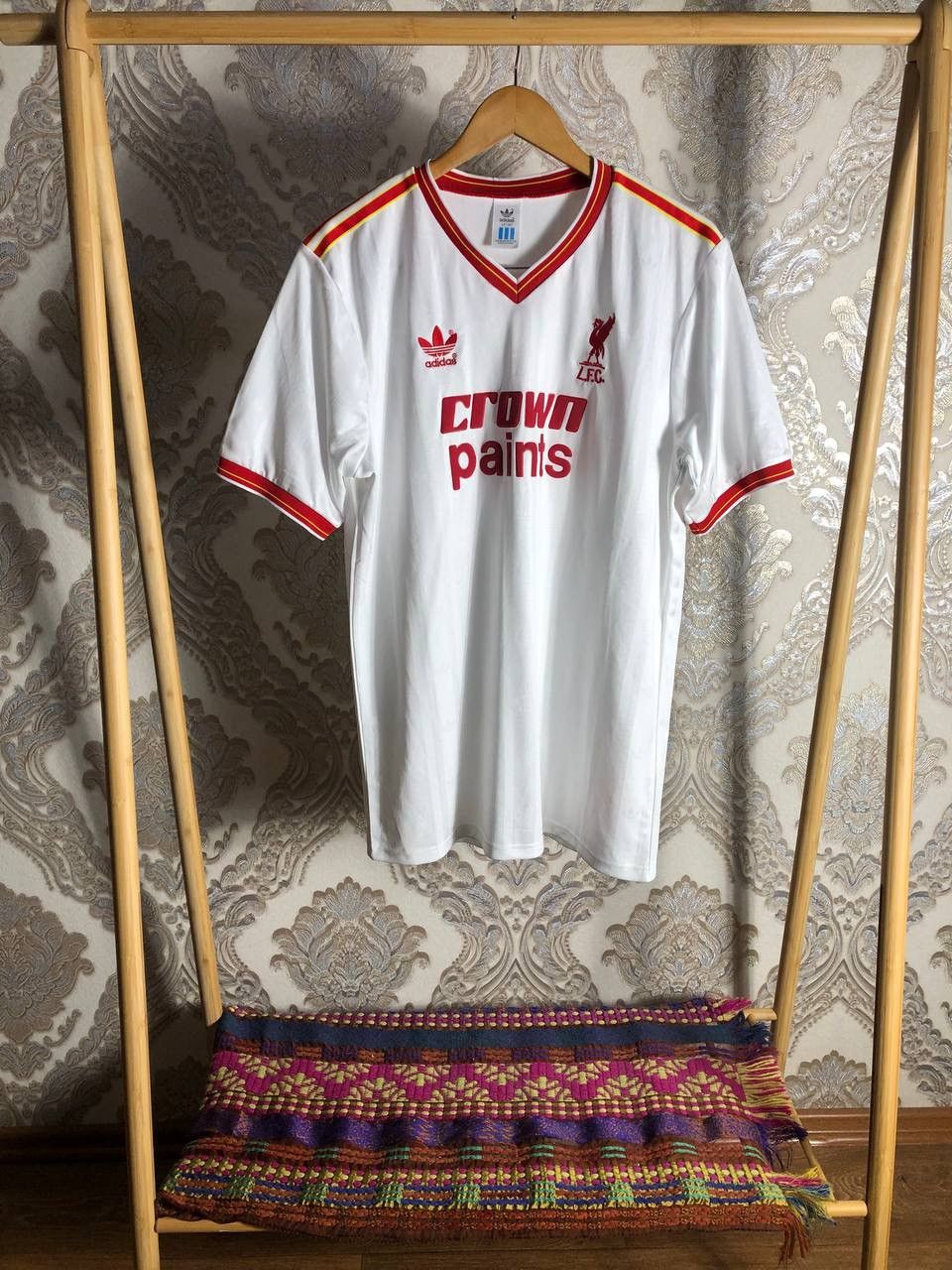 Vintage VERY RARE ADIDAS FC LIVERPOOL ENGLAND SOCCER JERSEY RETRO Size US XL / EU 56 / 4 - 1 Thumbnail