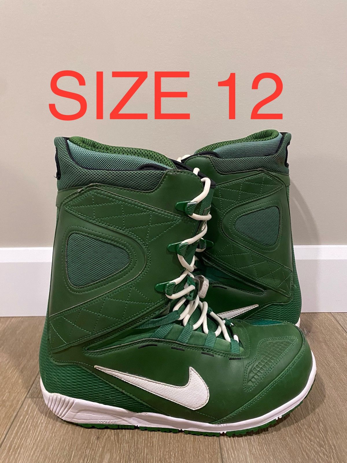 Nike Mens Nike Snowboard Boots Zoom Kaiju Moss Green Size 12