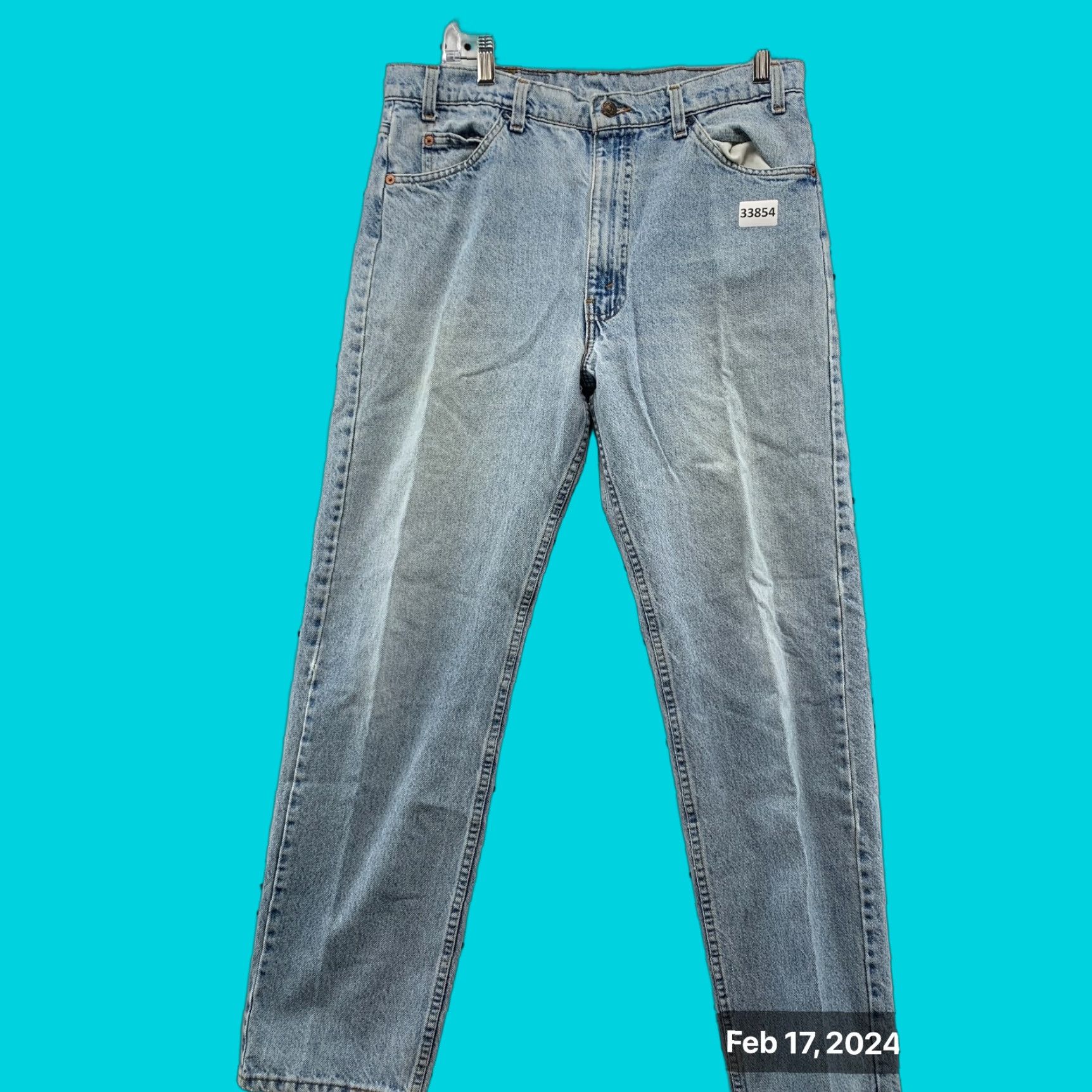 Kith × Levi's Kith X Levi's Strawberry Fields 501 Denim Size 34X32
