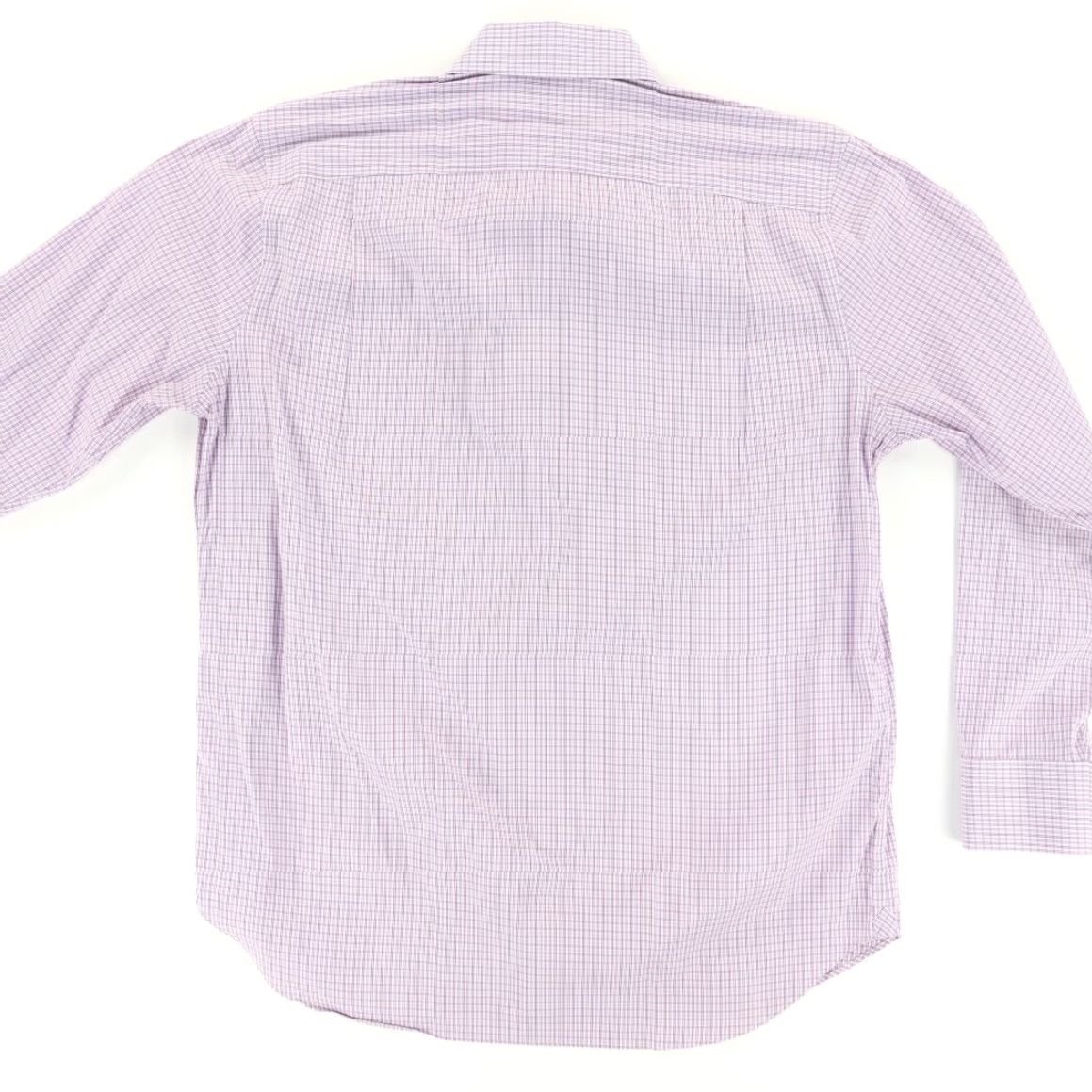 Bonobos Bonobos 16/35 Standard Fit Nylon Stretch Cotton Blend Gingham Long Sleeve Button Up Shirt Purple Men's L Size US L / EU 52-54 / 3 - 4 Thumbnail