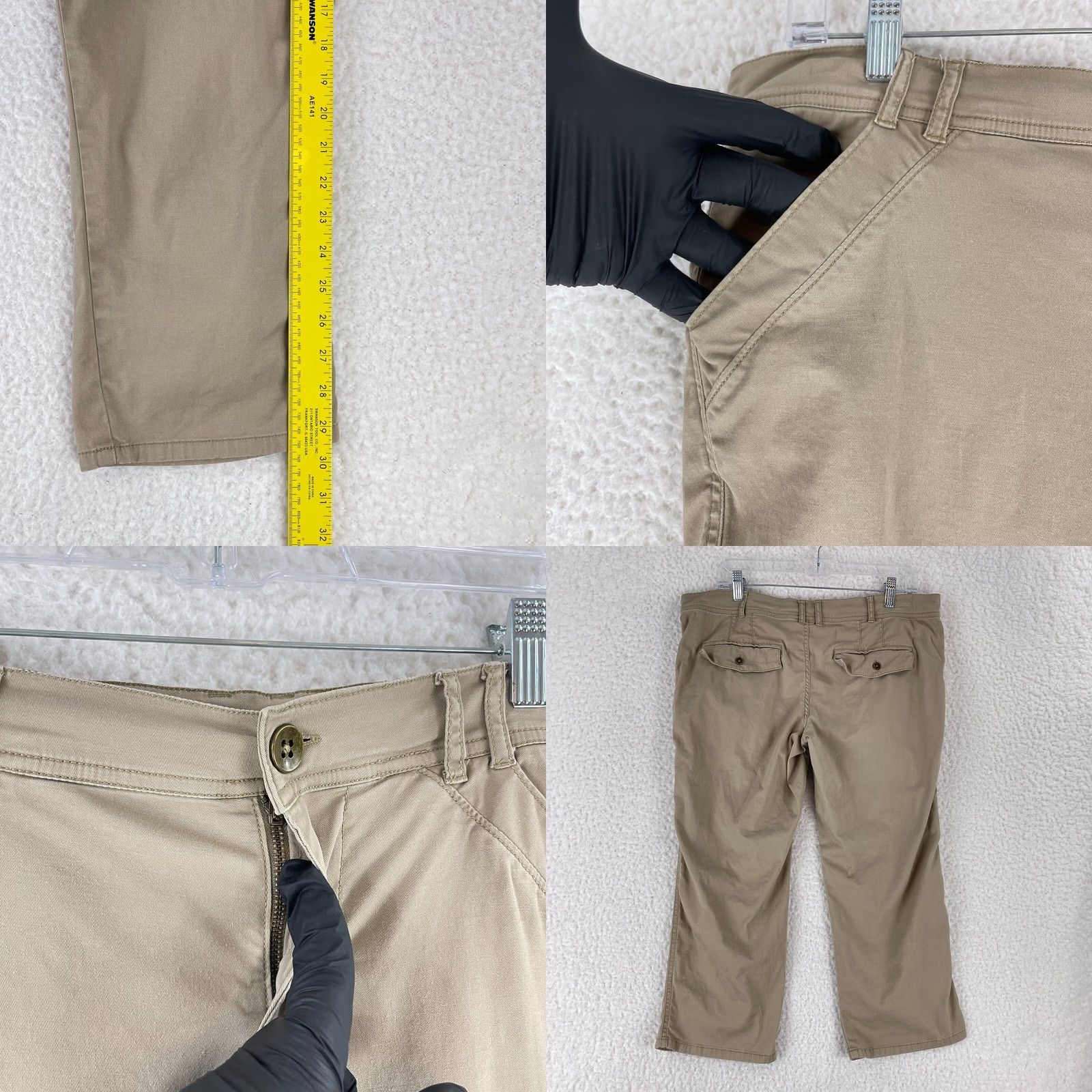 Disney Disney Chino Pants Womens Size 8 Brown Khaki Cropped Mid-Rise Straight Pants Size 30" / US 8 / IT 44 - 8 Thumbnail