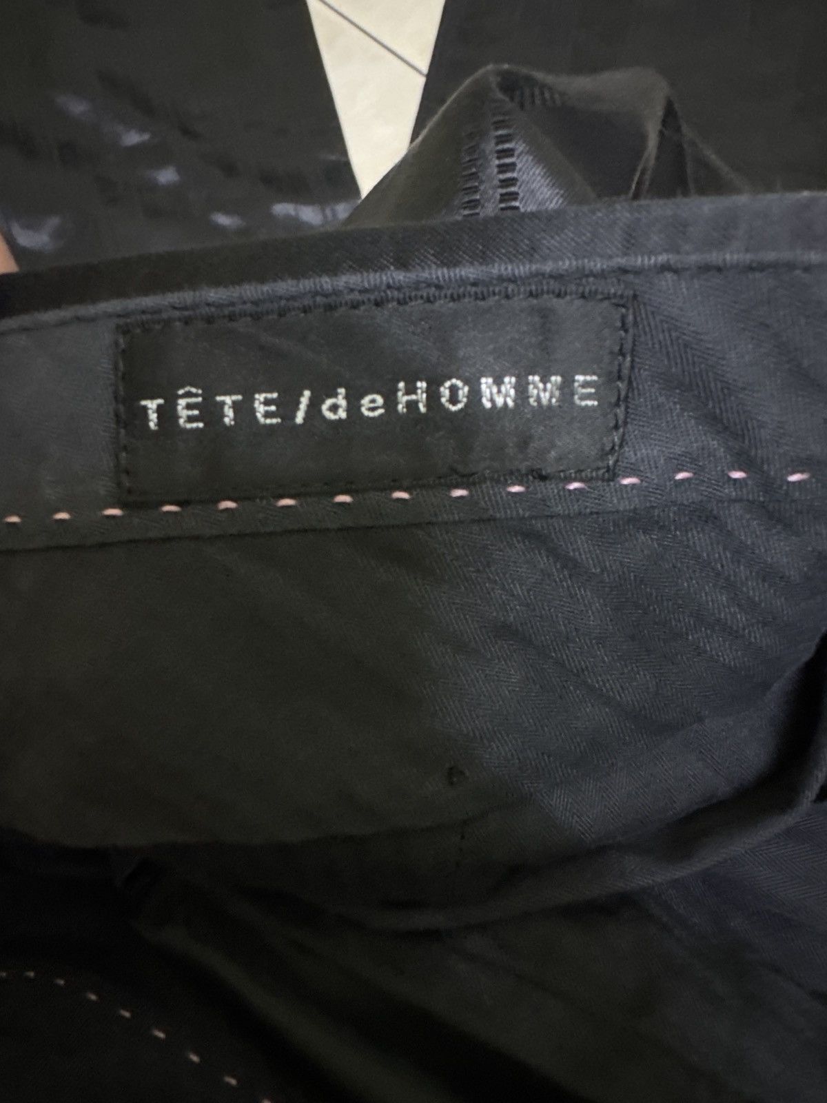 Tete Homme Vintage Tete Homme Black Glossy Flare Pants Bell Bottoms Size US 29 - 13 Thumbnail