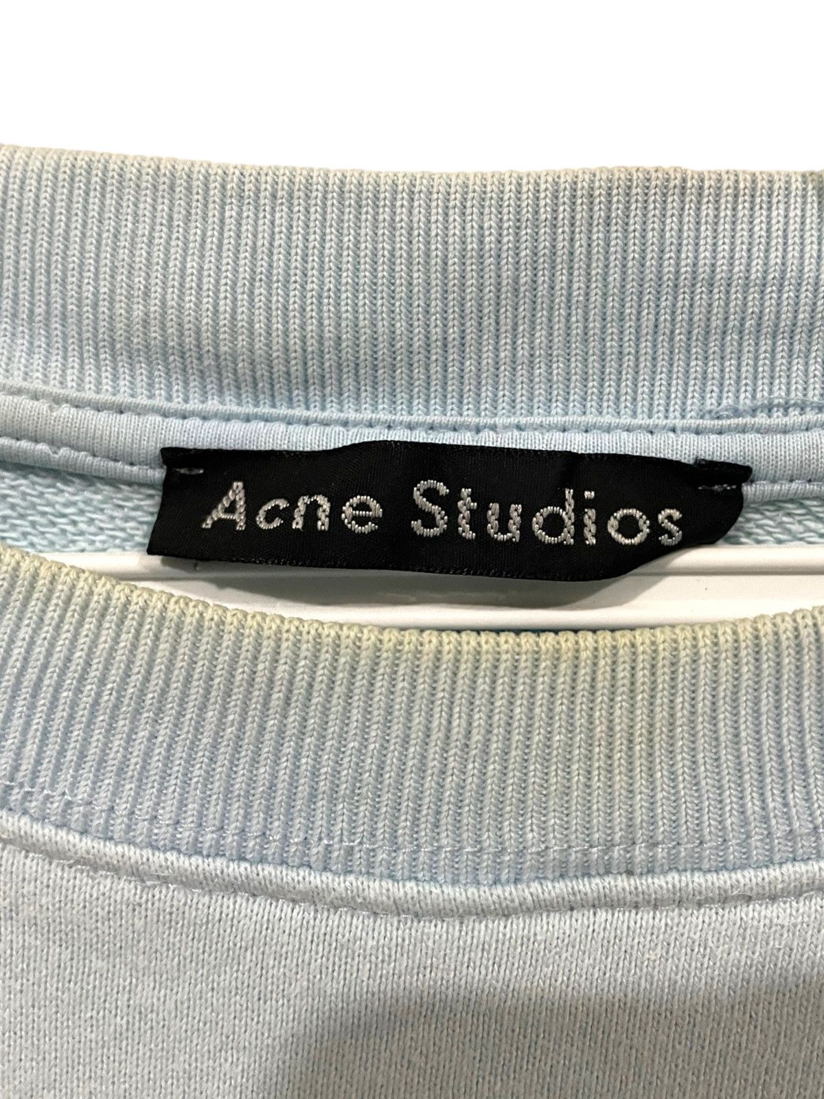 Acne Studios Rare🔥Acne Studios College Face Slubby Distressed Jumper Size US S / EU 44-46 / 1 - 7 Thumbnail