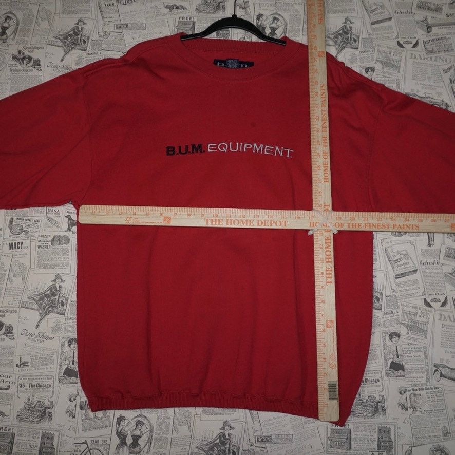 B.U.M Equipment Medium-Vintage Y2K B.u.m. equipment embroider 90s sweatshirt Size US M / EU 48-50 / 2 - 4 Thumbnail