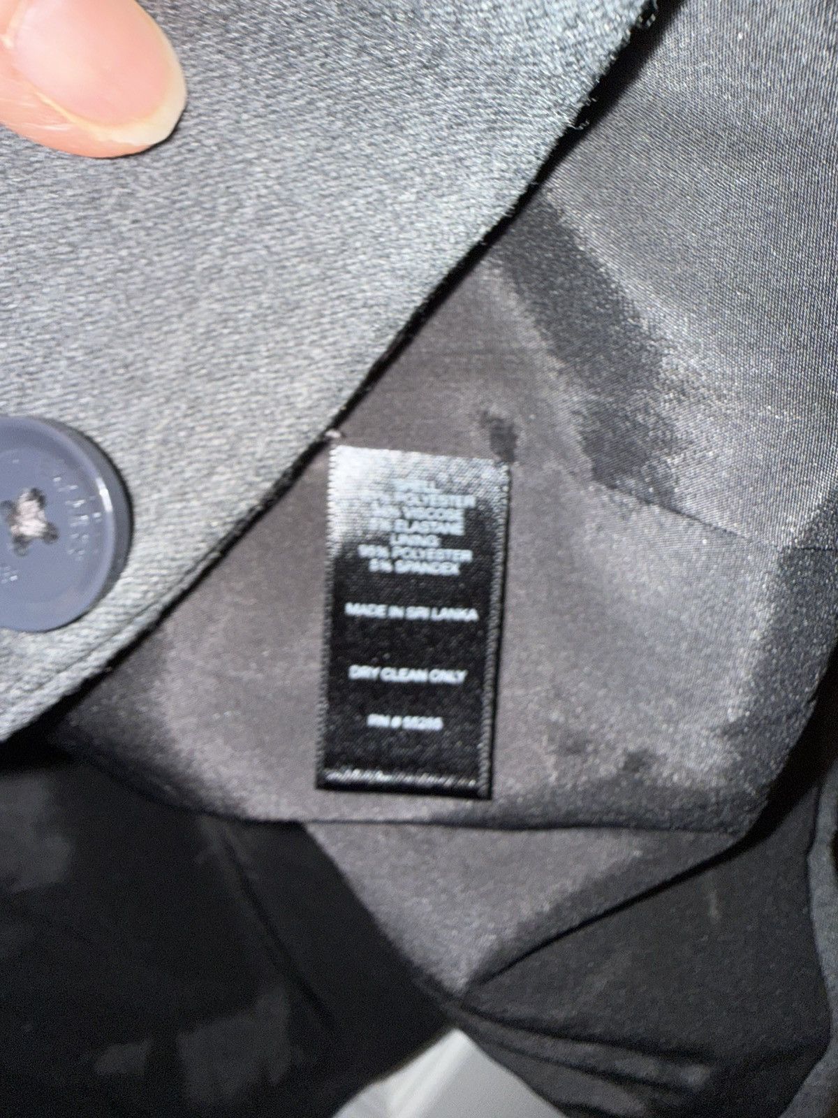 Express Express Size 10 One-Button gray Blazer notched lapel Size L / US 10 / IT 46 - 6 Thumbnail