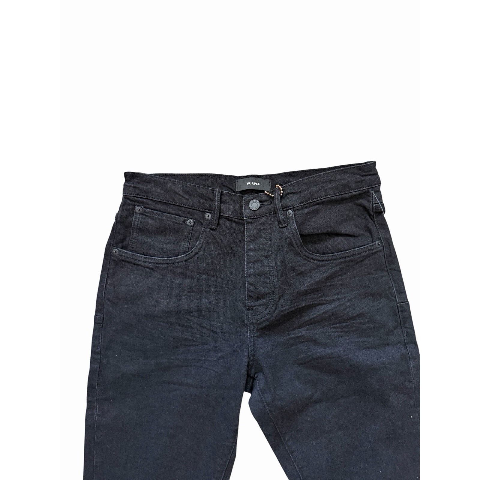 Purple Brand Purple Brand Jeans Men Knee Slit Slim Black P002 Size 33/32 Size US 33 - 3 Thumbnail