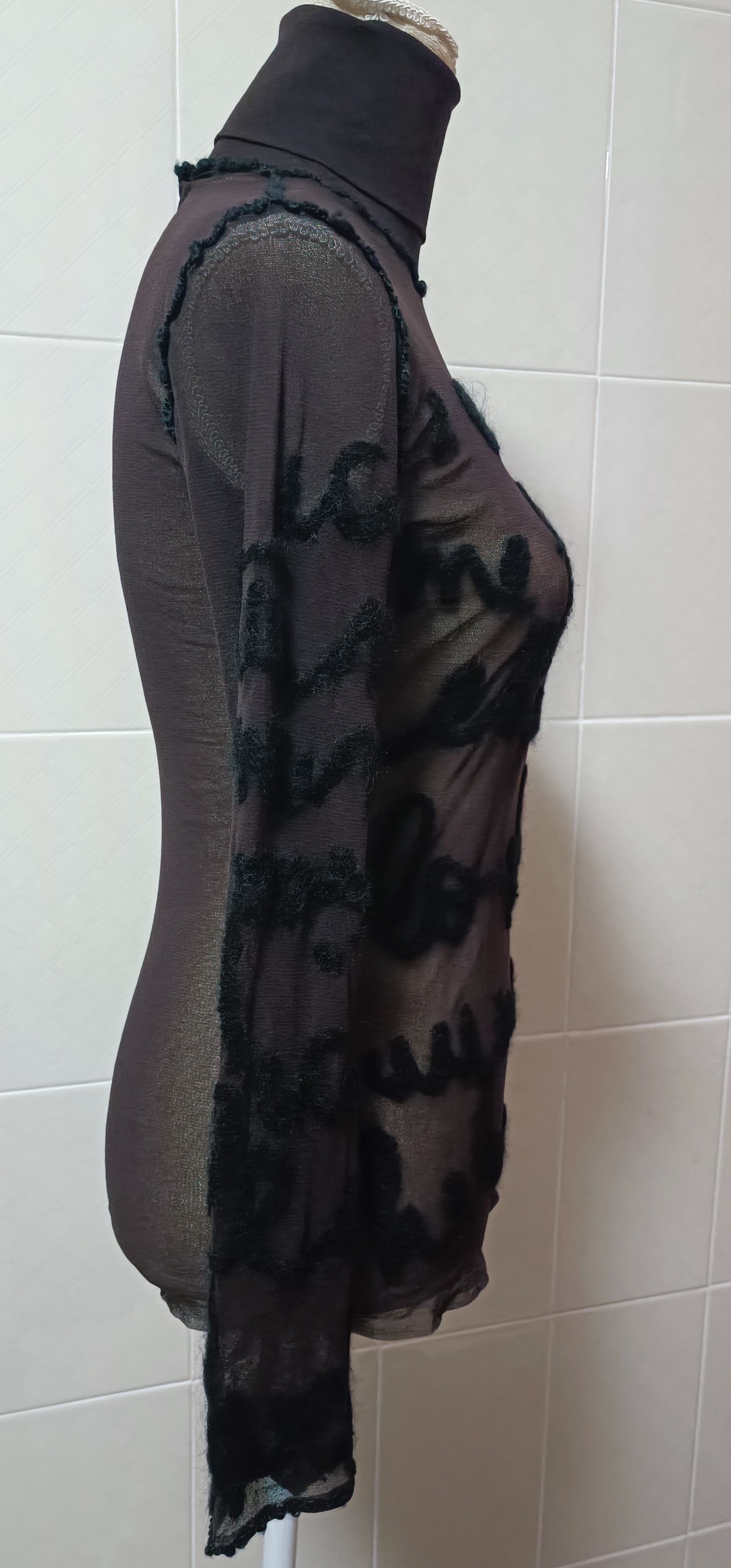 Jean Paul Gaultier Fall2001 - Iconic wool word top Size L / US 10 / IT 46 - 22 Thumbnail