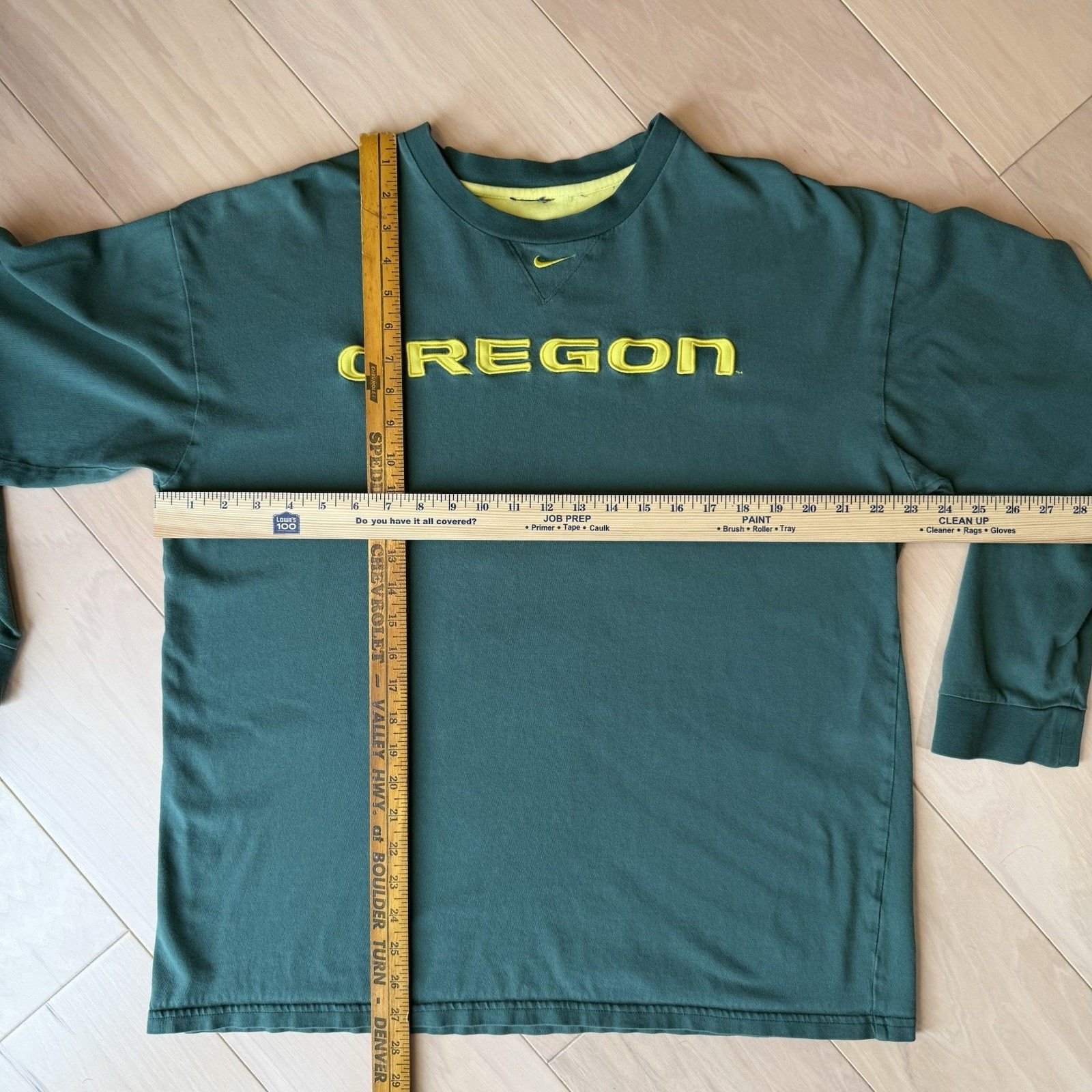 Nike Vintage Oregon Ducks Shirt L Green Y2K Nike Center Swoosh Size US L / EU 52-54 / 3 - 3 Thumbnail