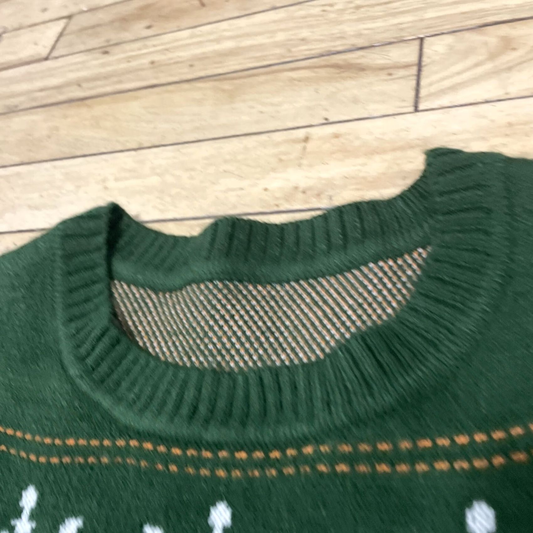 Shein SheIn Ugly Christmas Sweater Adult XL Holiday Reindeer Snowflake Print Green Shirt Pullover KnIT Crew Neck Men Men Christmas Holiday Theme 90s? Size US XL / EU 56 / 4 - 5 Thumbnail