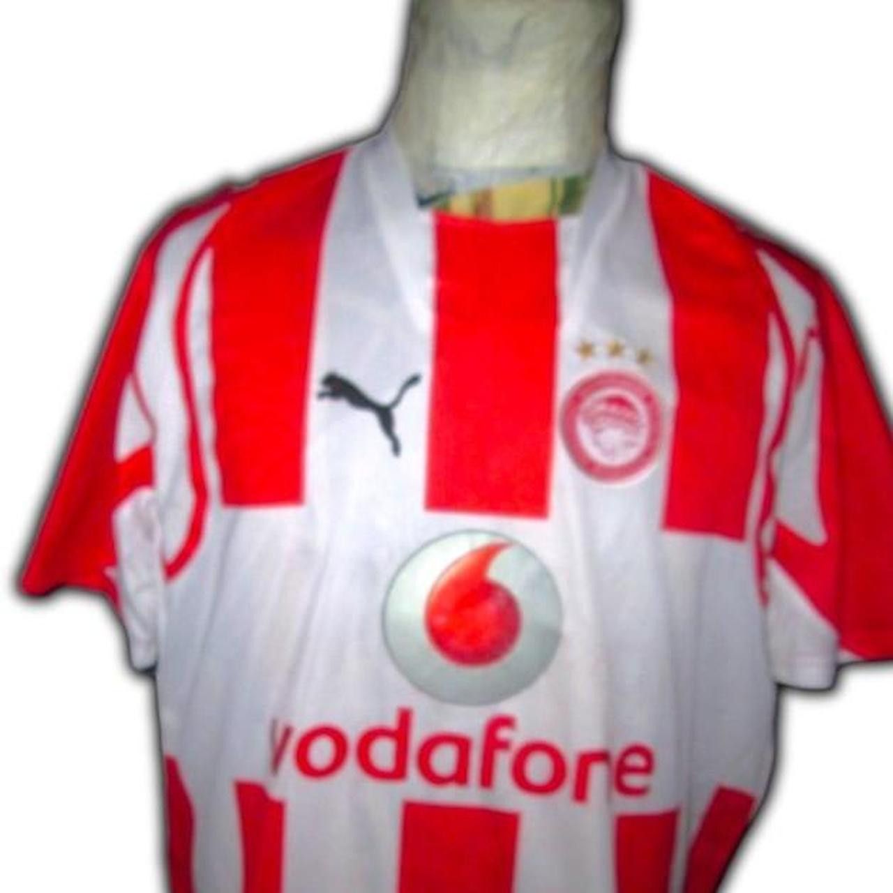 Puma Olympiacos Piraeus Attica Greece 2007 2008 Home Shirt Jersey Size US L / EU 52-54 / 3 - 2 Thumbnail
