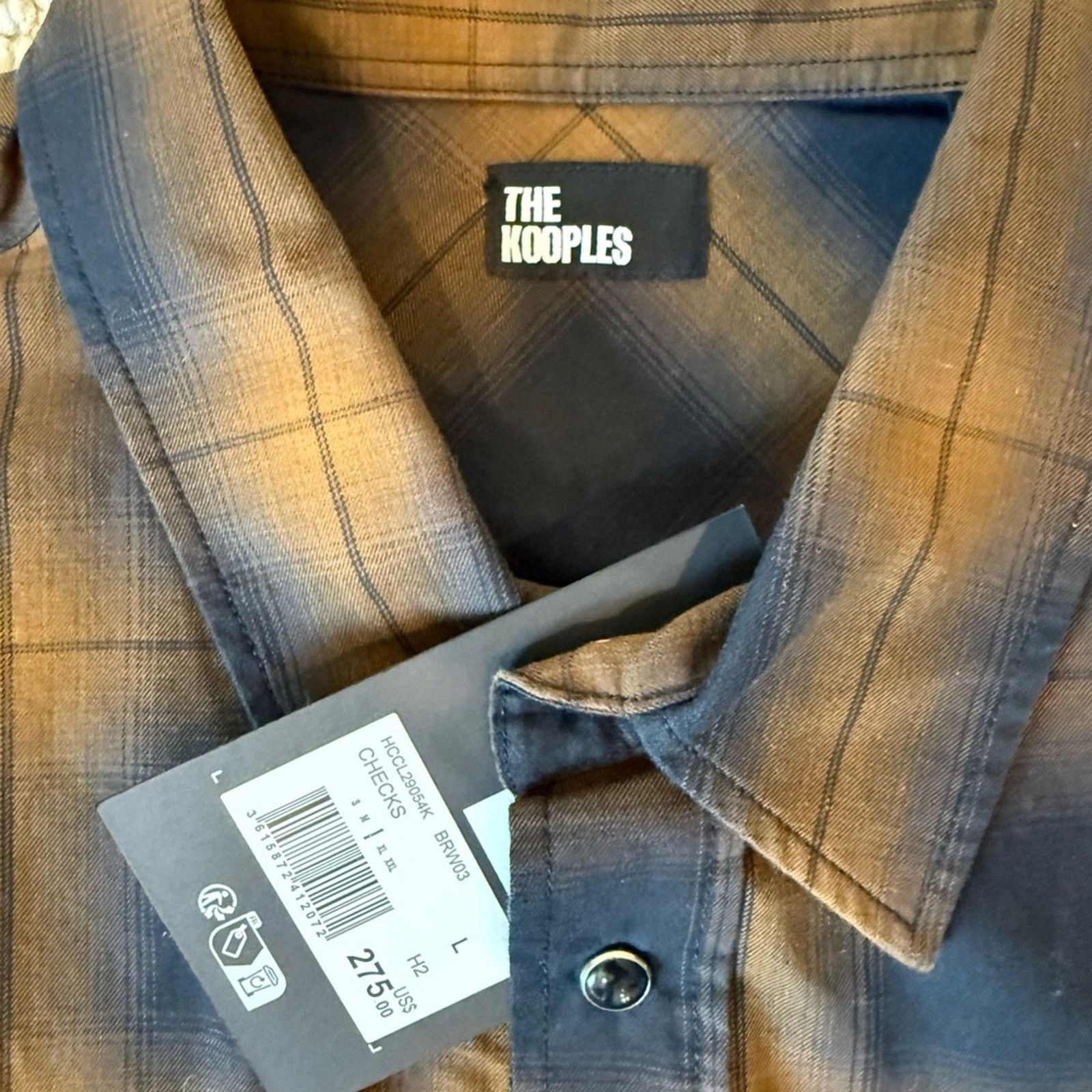 The Kooples The Kooples Men’s Button-Down Shirt | NWT I Size L Size US L / EU 52-54 / 3 - 5 Thumbnail