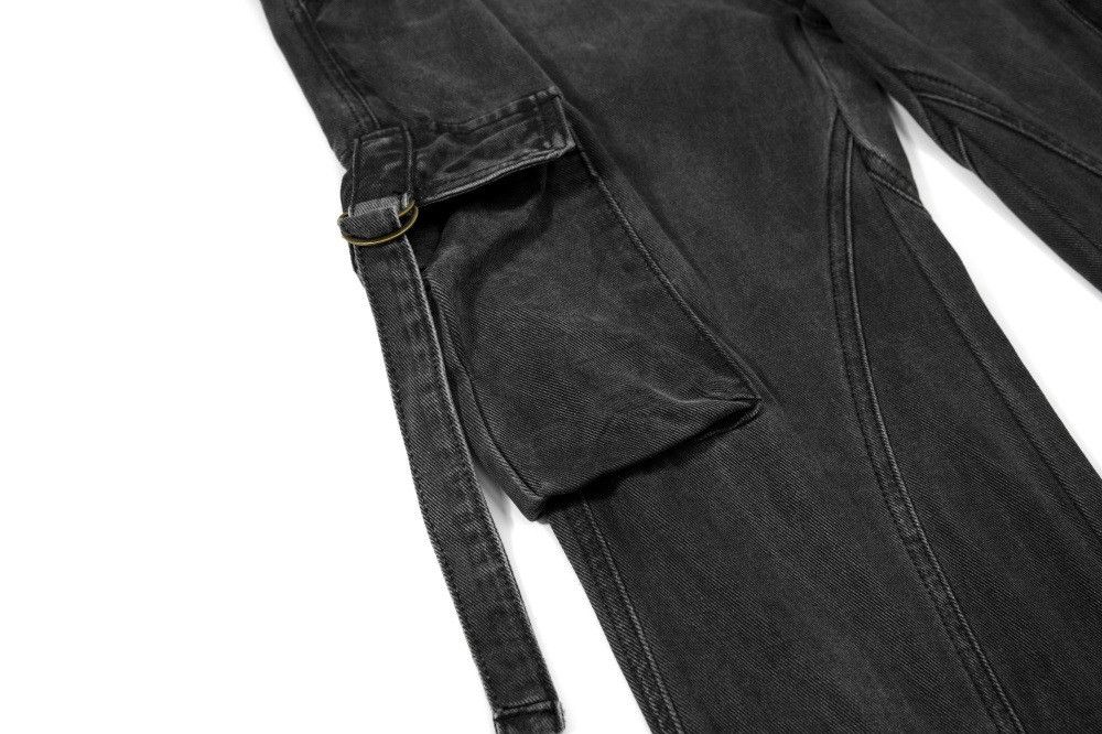 Vintage Men's hippie distressed wide-leg workwear flared jeans Size US 32 / EU 48 - 4 Thumbnail