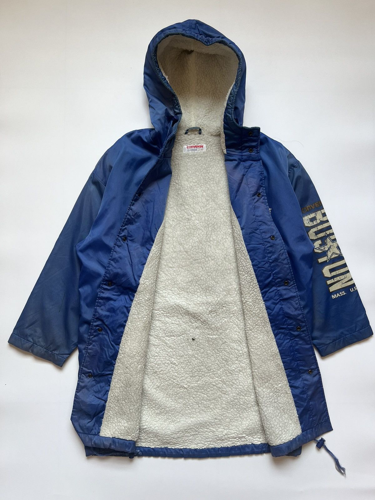 Converse Vintage 90's Converse Boston Deep Pile Jacket Size US L / EU 52-54 / 3 - 2 Thumbnail