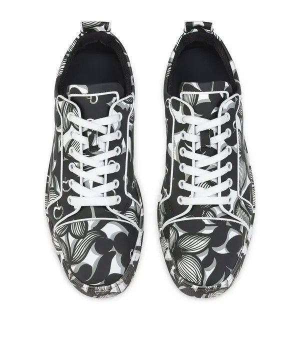 Christian Louboutin o1s1wg110625 Louis Junior Orlato Flat in Black/White Size US 11.5 / EU 44-45 - 3 Thumbnail