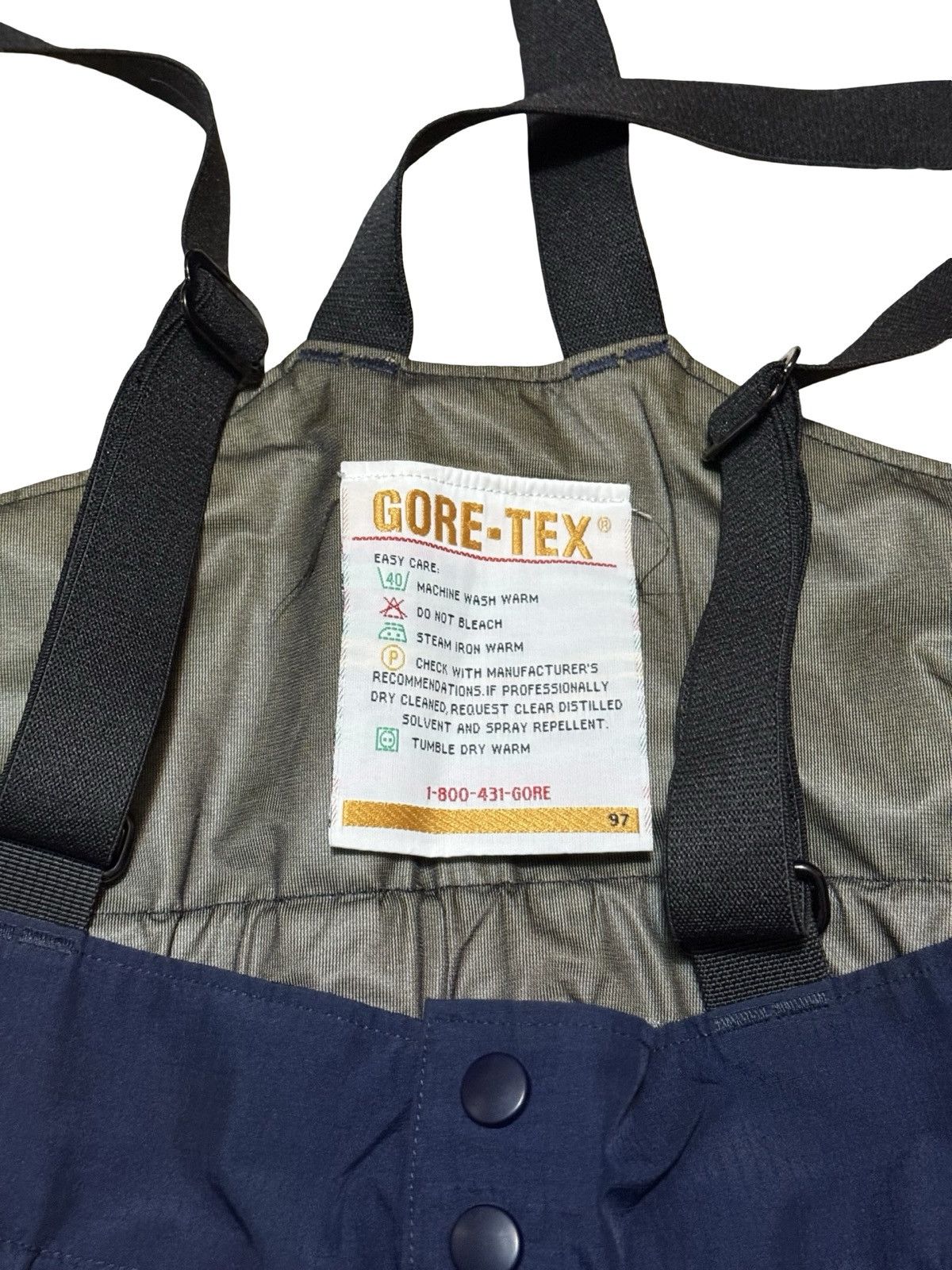 Arc'teryx 90s Goretex Snowboard Skiing Bibs Size US 32 / EU 48 - 5 Thumbnail