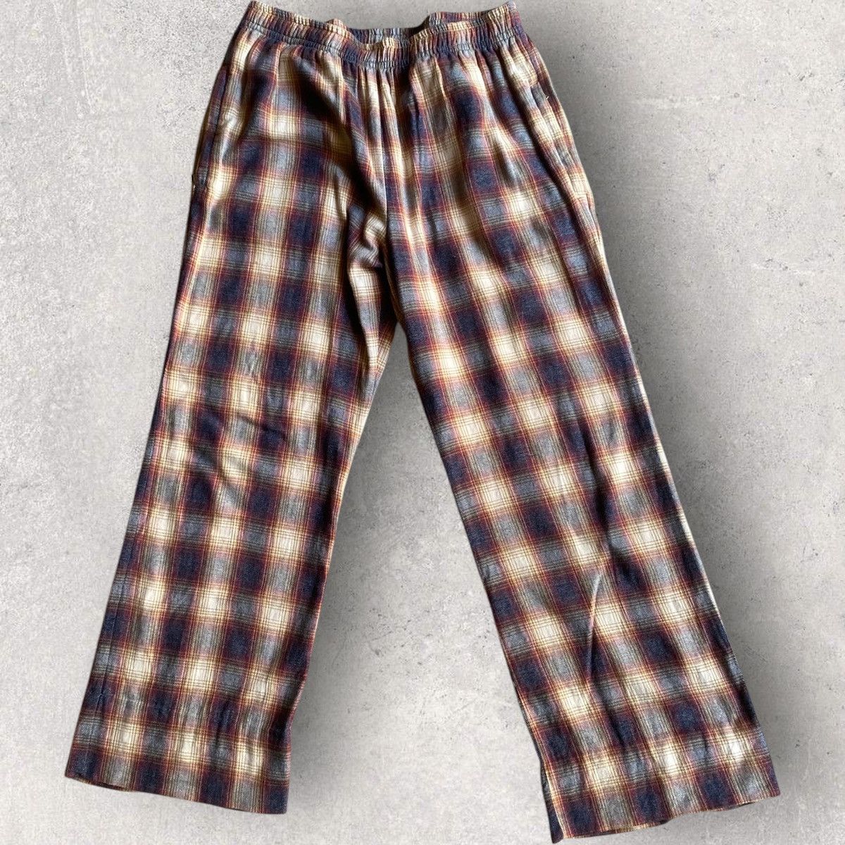 Faith Connexion Navy And Burgundy Plaid Pajama Pants Size US 32 / EU 48 - 1 Thumbnail