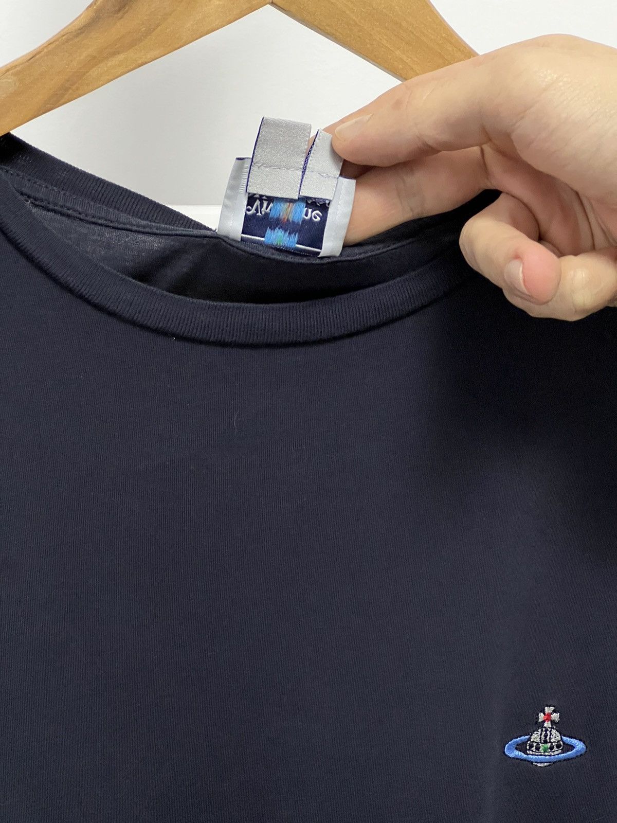 Vivienne Westwood Vivienne Westwood Orb Logo Navy T-Shirt Tee Size US XL / EU 56 / 4 - 5 Thumbnail