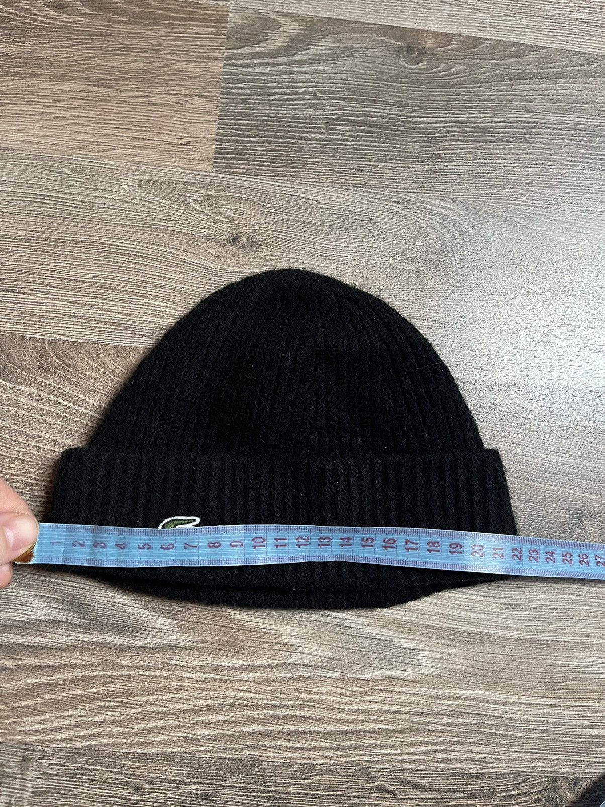 Lacoste × Vintage Rare🔥 Lacoste black wool hat beanie cap Size ONE SIZE - 5 Thumbnail