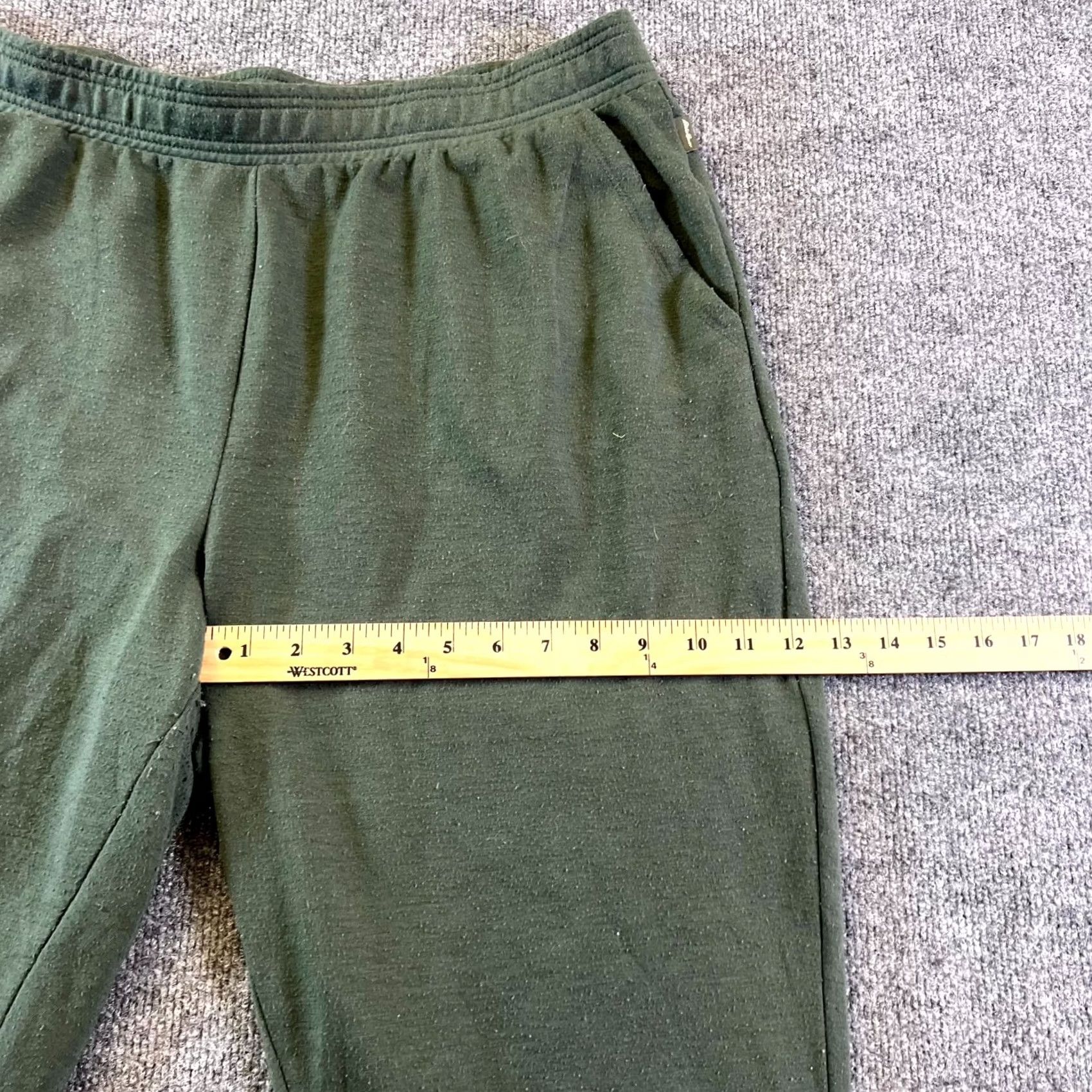 Eddie Bauer Eddie Bauer Sweatpants Womens XL Army Green Fleece Lined Tapered Leg Loungewear Size 40" / US 18 - 5 Thumbnail