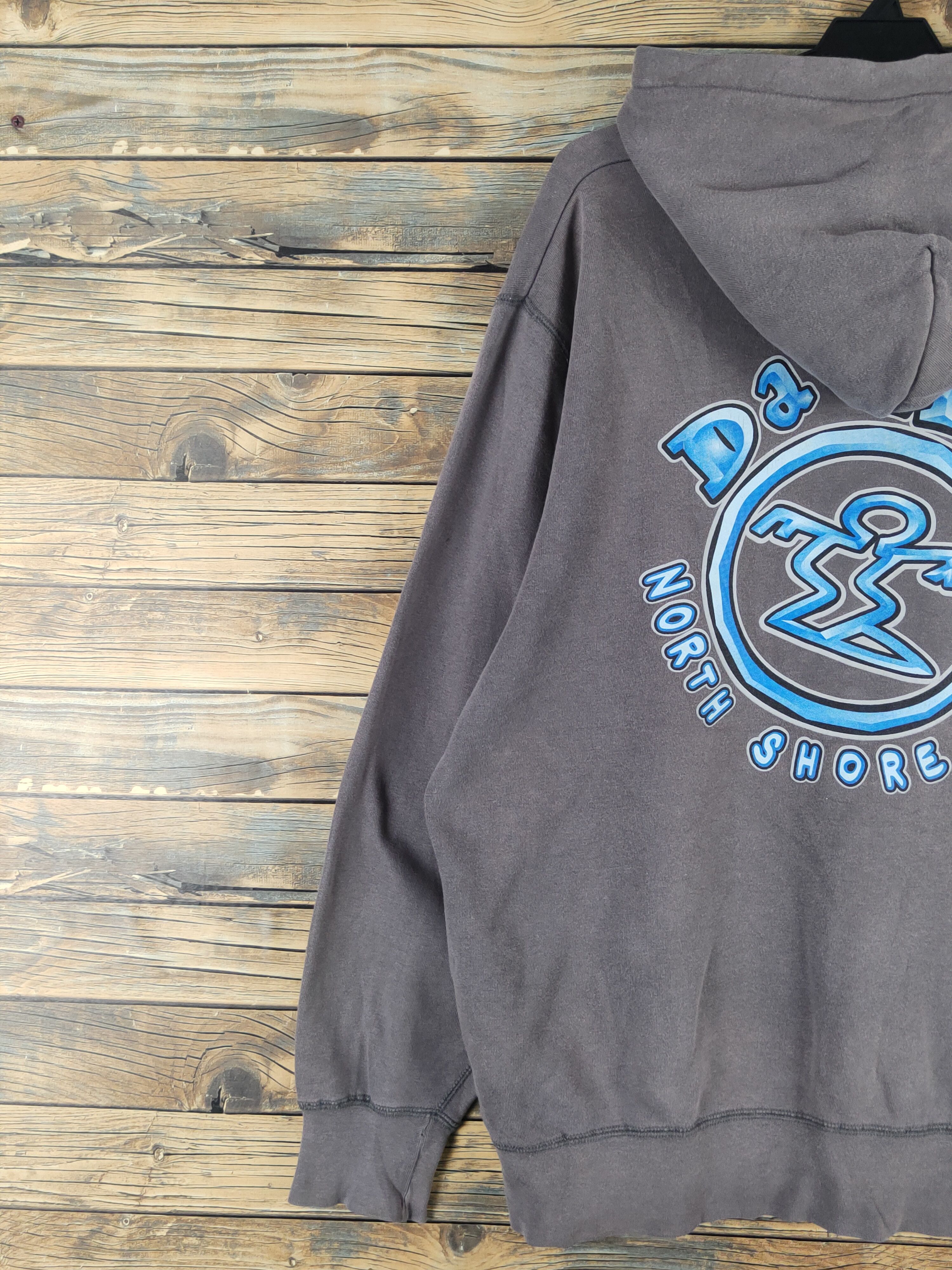Vintage Da Hui Dark Gray Faded Hoodie Sweatshirts #W1454 Size US L / EU 52-54 / 3 - 2 Thumbnail