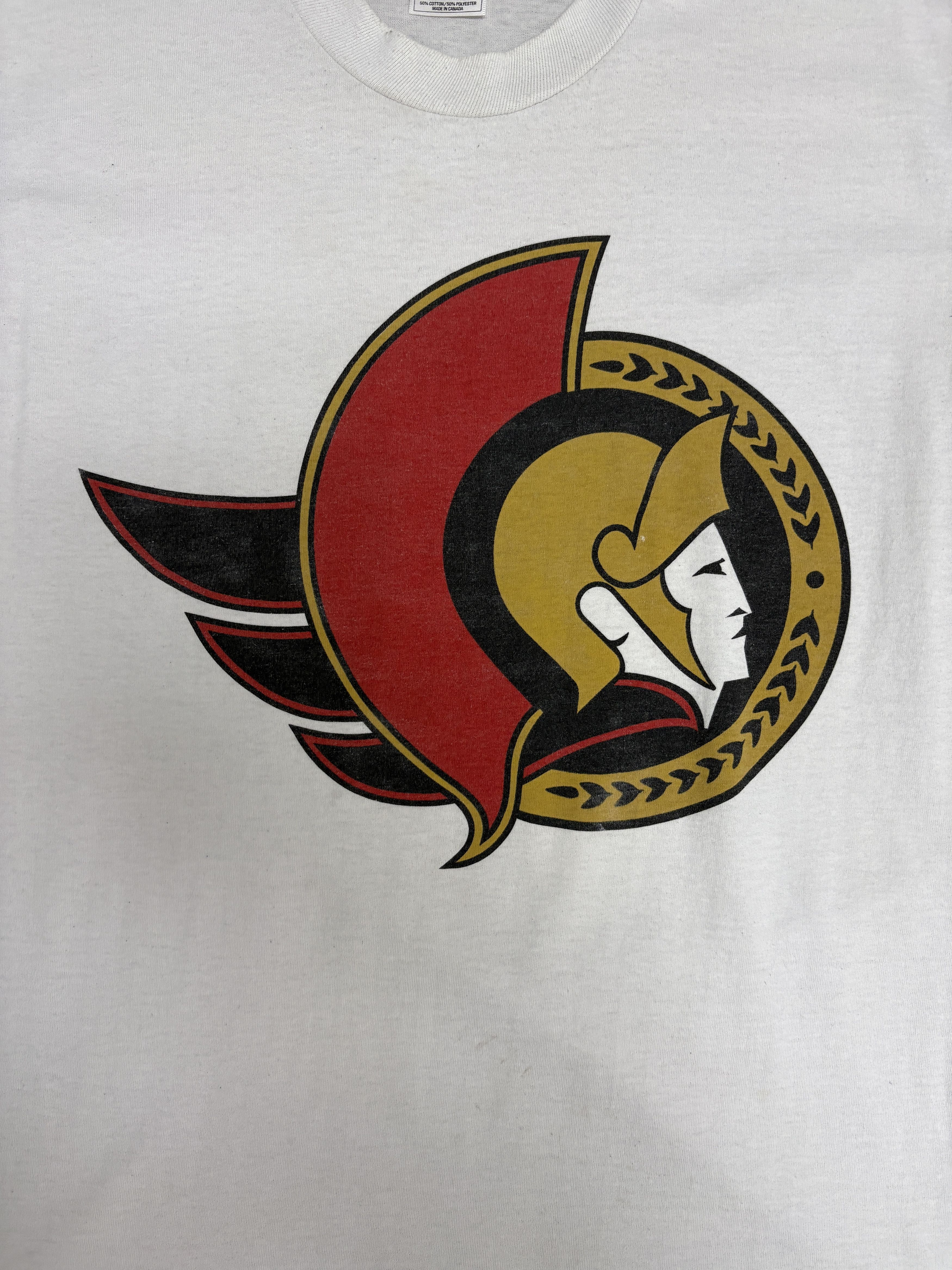 Vintage Ottawa Senators Vintage White T-Shirt Tee Size US L / EU 52-54 / 3 - 2 Thumbnail