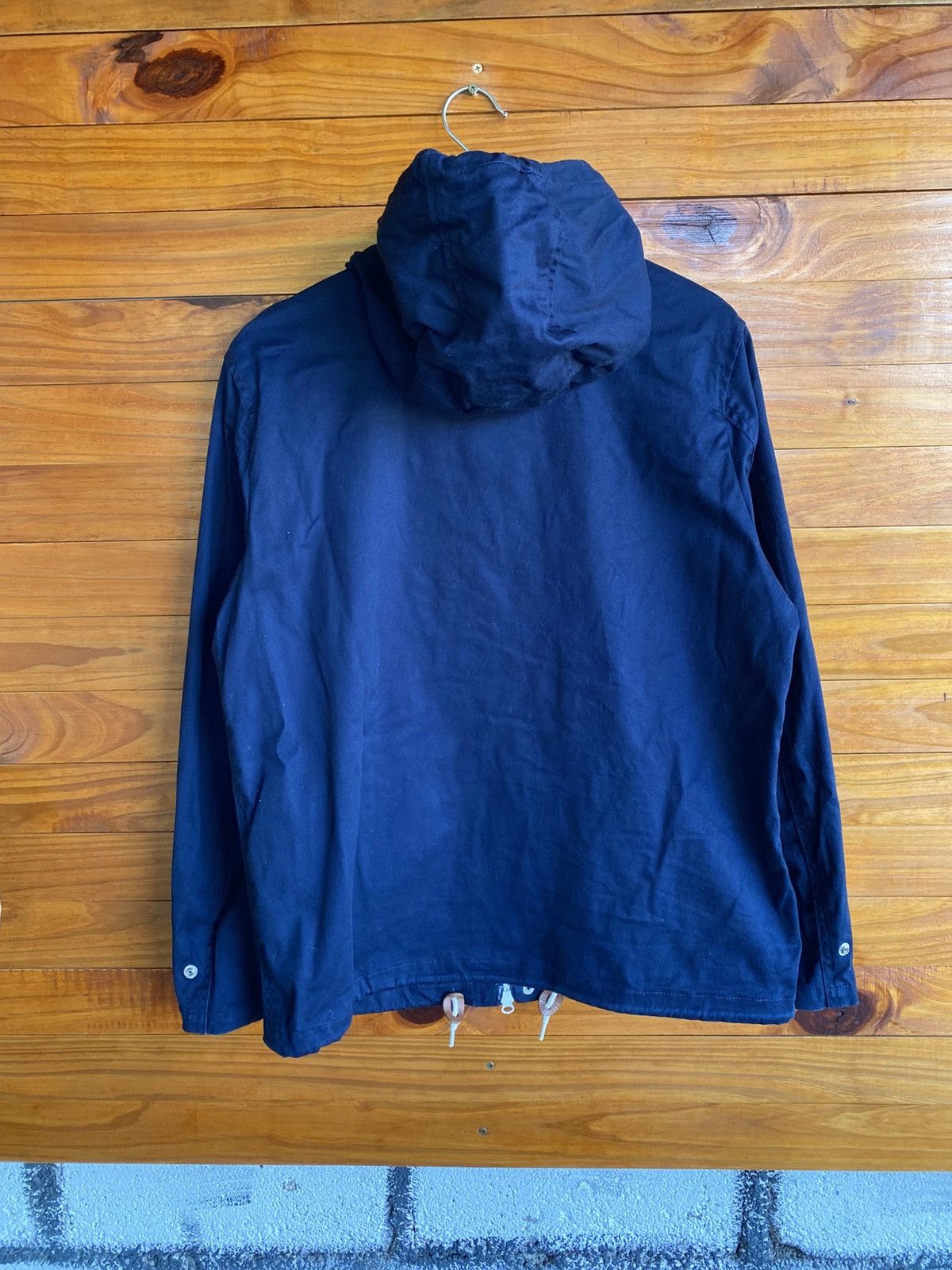 Beams Japan BEAMS Navy Hooded Jacket – Japanese Streetwear Classic Size US L / EU 52-54 / 3 - 8 Thumbnail