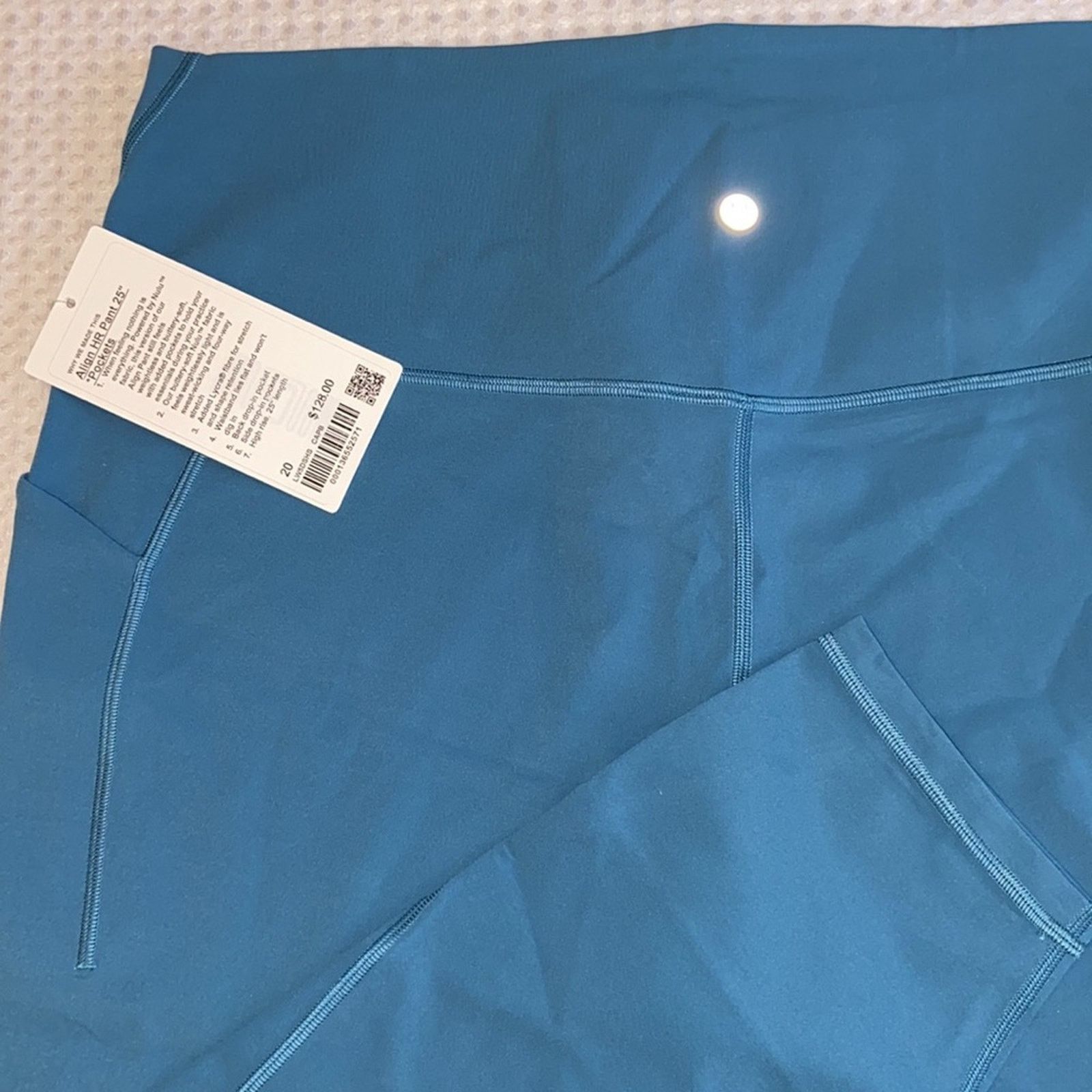 Lululemon NEW! $128 Align High Rise HR Pant 25” Pocket Capture Blue 20 Size 42" / US 20 - 2 Thumbnail
