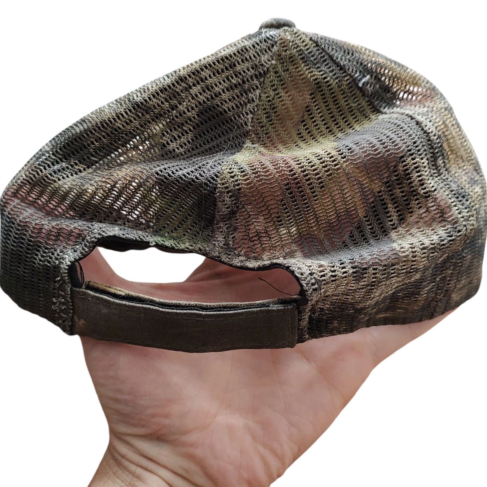 Vintage VINTAGE AGP Farming Hat Cap Stapback Pheasant Farm Camouflage Mossy Oak Breakup Trucker Hat Unisex Adults One Size Camouflage USA Hunting Canvas Size ONE SIZE - 5 Thumbnail