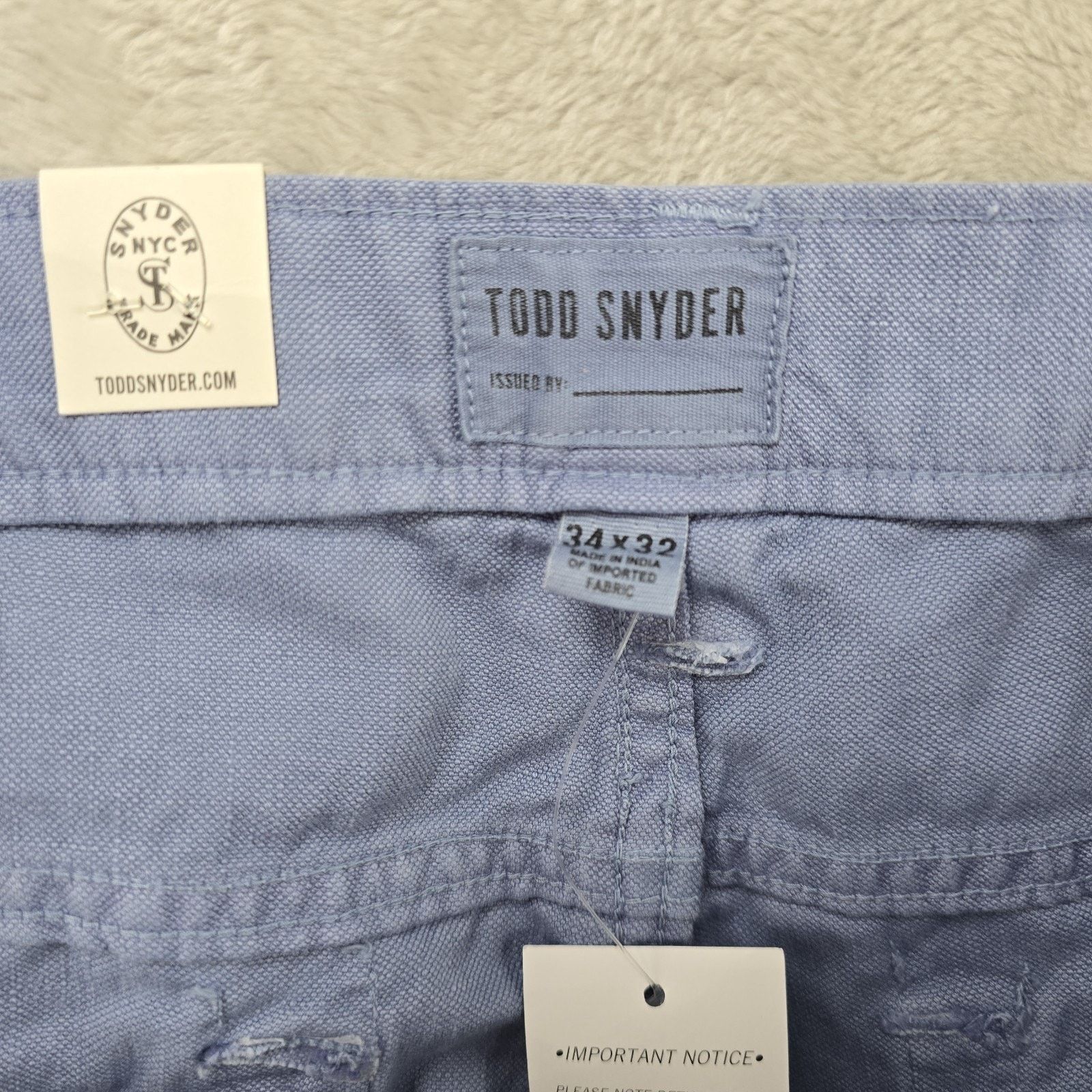 Todd Snyder Todd Snyder Slim Fit Stetch 5 Pocket Linen Pants 34x32 Size US 34 / EU 50 - 8 Thumbnail