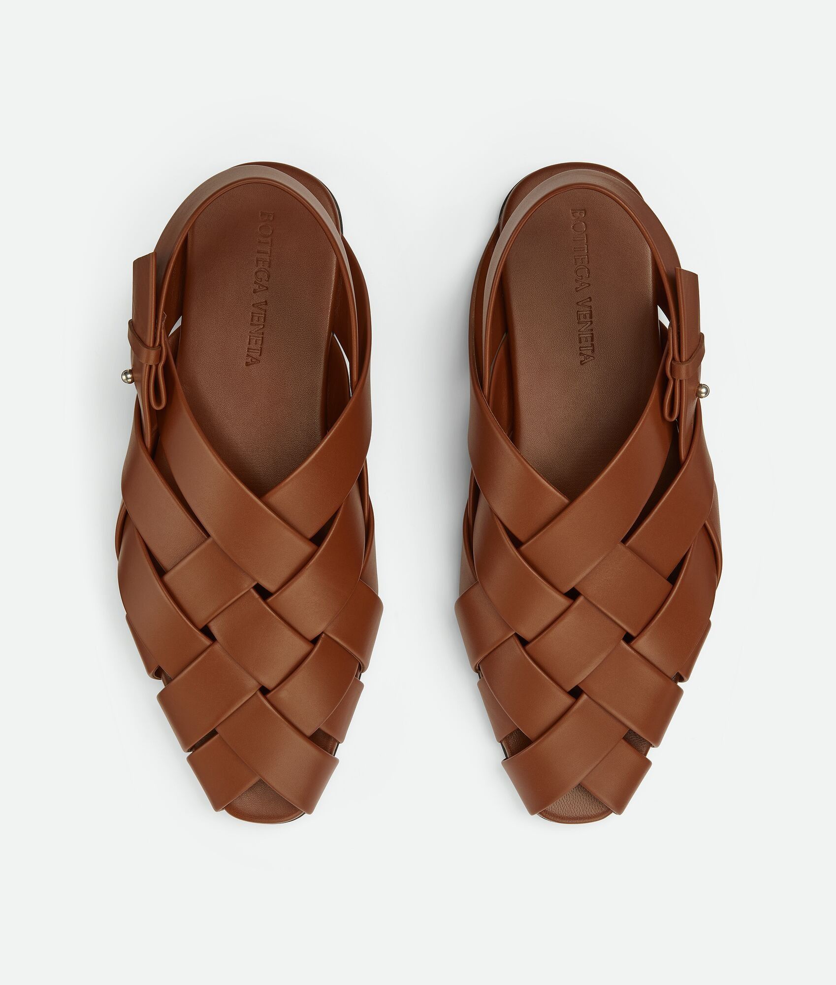 Bottega Veneta o1bcso1str0225 Alfie Slippers Sandals in Caramel Size US 8 / EU 41 - 4 Thumbnail