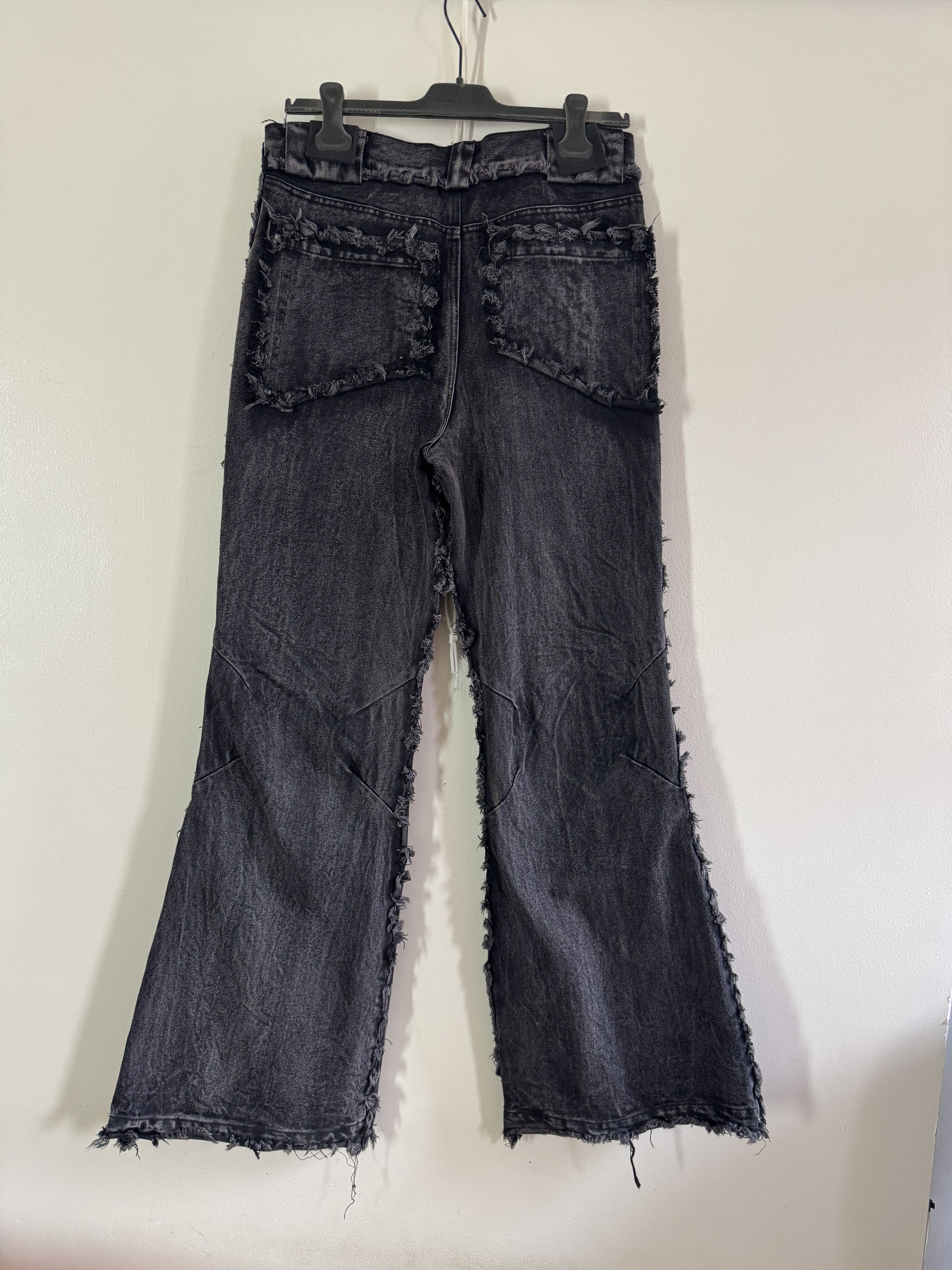 No Faith Studios Flared baggy cargo distressed NFS denim jeans Size US 31 - 7 Thumbnail