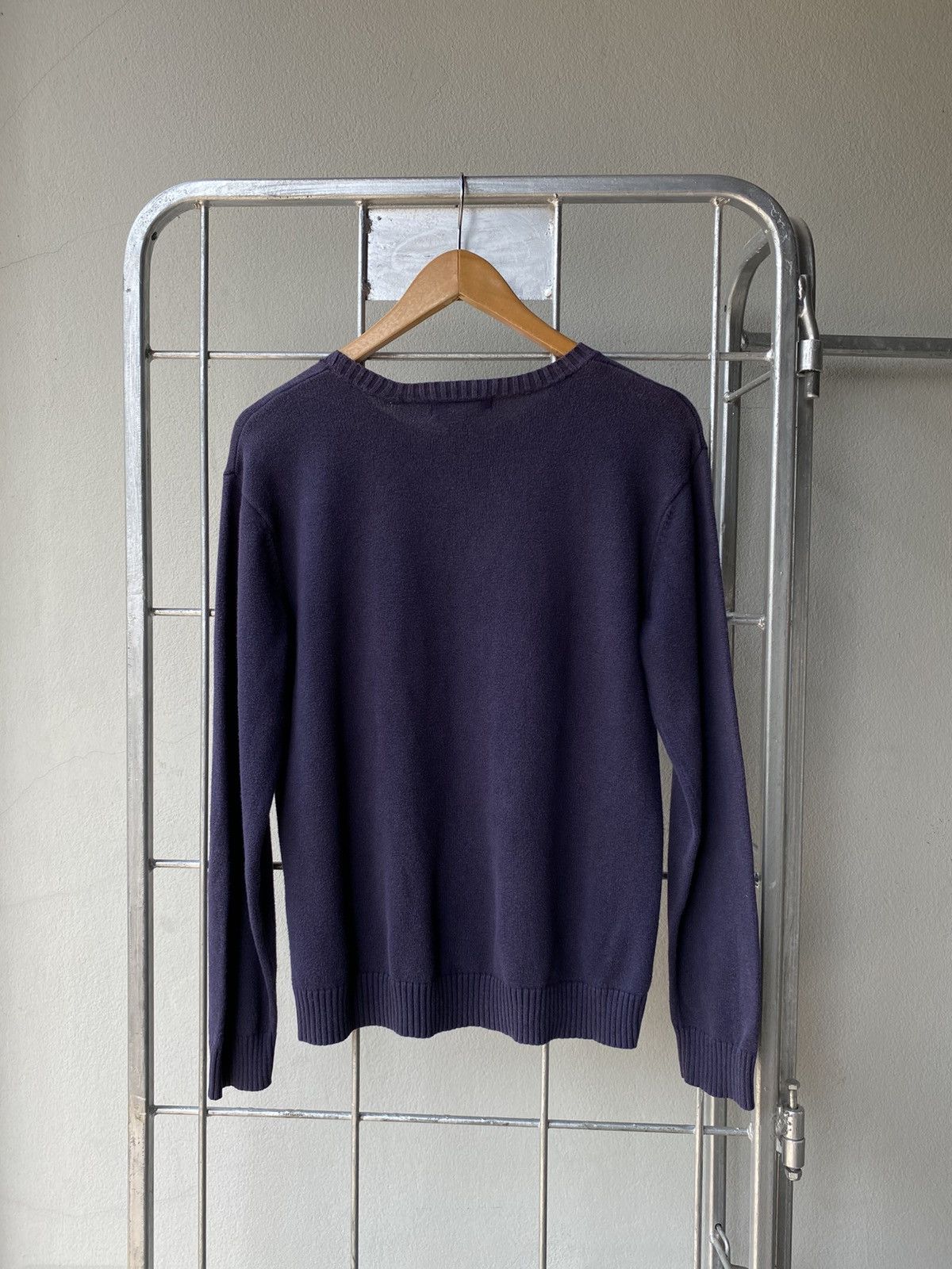 Polo Ralph Lauren Polo by Ralph Lauren Blue Knit Crewneck Sweater Size US M / EU 48-50 / 2 - 2 Thumbnail