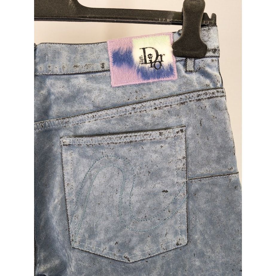 Dior × ERL o1rshd1 Co Det Etiq Short in Bleu Size US 32 / EU 48 - 14 Thumbnail